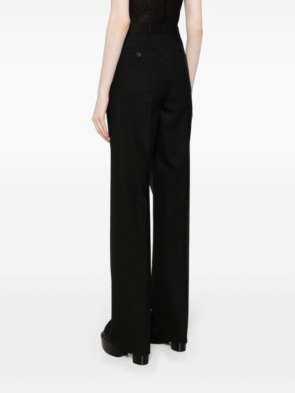 straight-leg tailored trousers - 4