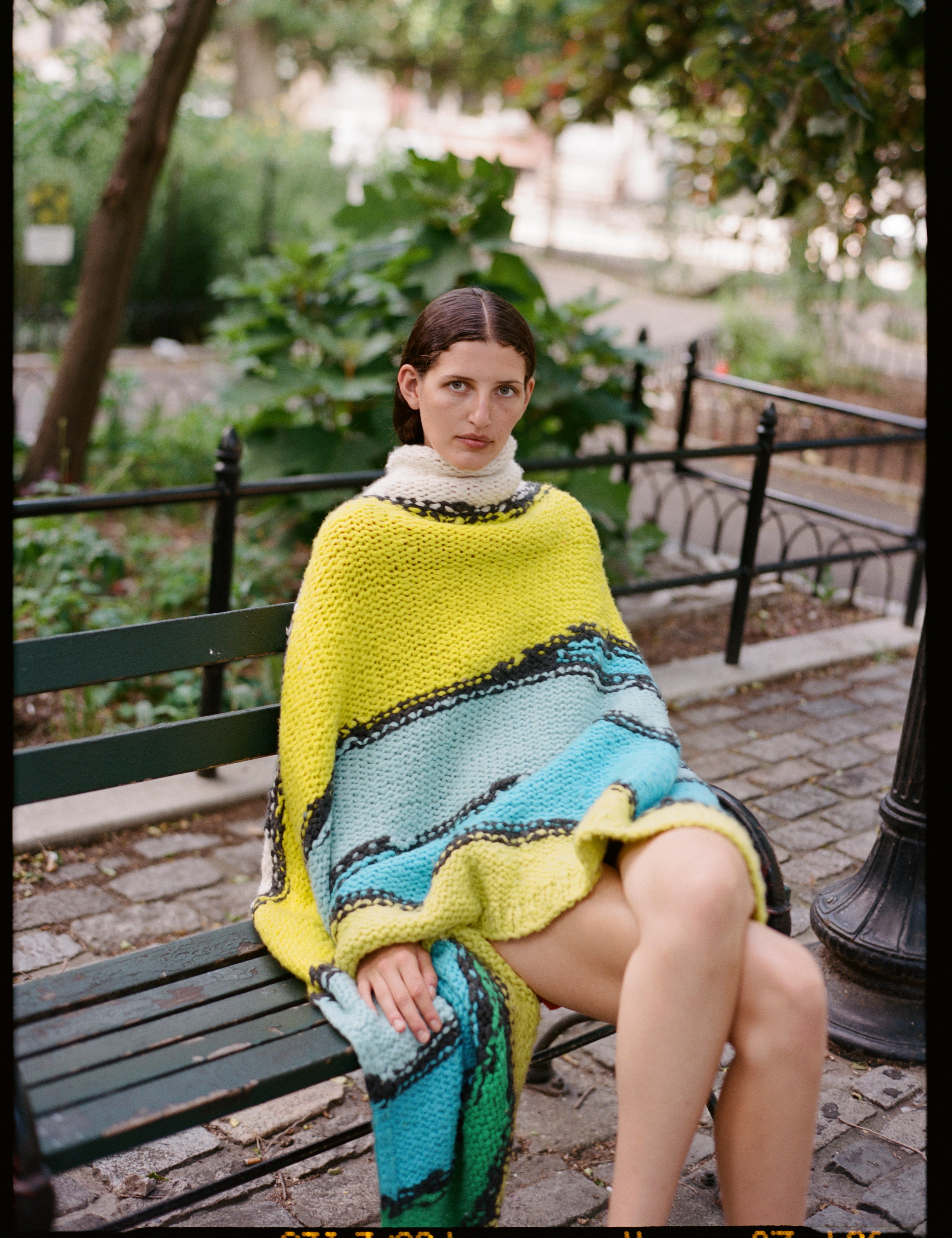 Newbury Knit Blanket in Multi Welfat Cashmere - 3