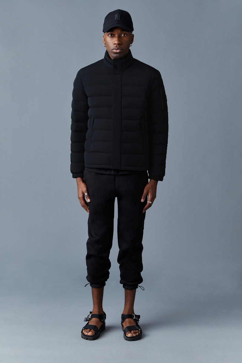 MACKAGE PIERS Stretch light down jacket with stand collar outlook