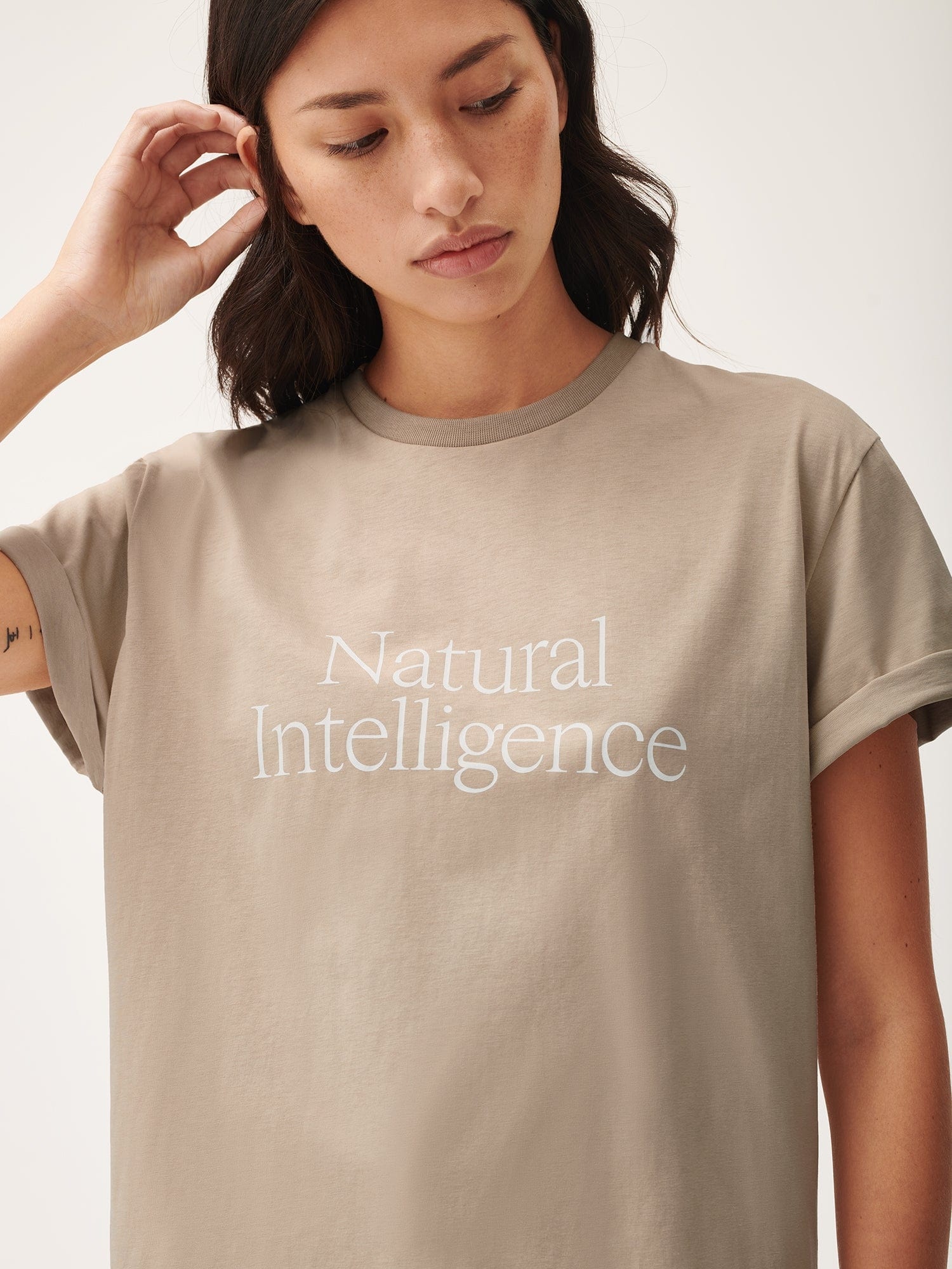 Womens 365 Natural Intelligence T-Shirt - Mirage Beige - 4