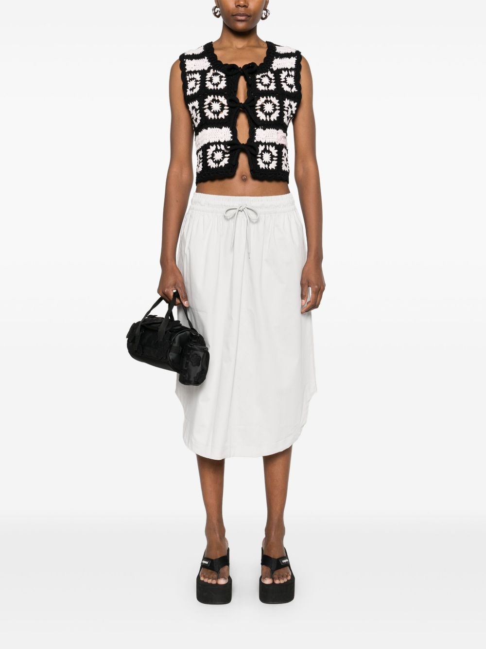 floral-motif top - 2