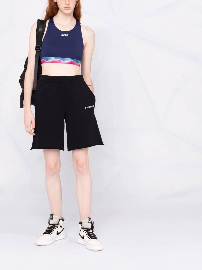MSGM tie-dye print sports bra outlook