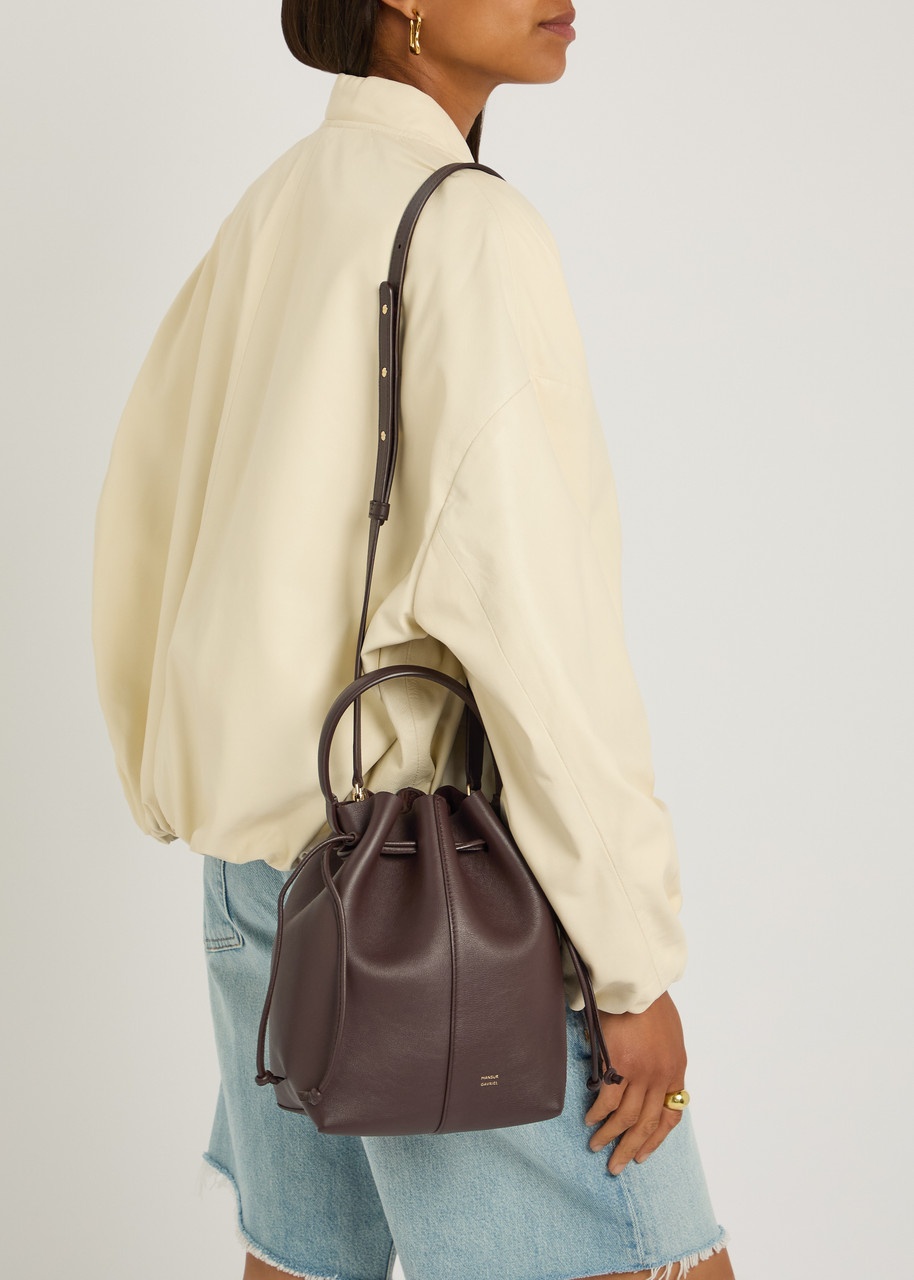 Mansur Gavriel Flores Grained Leather Bucket bag - 6