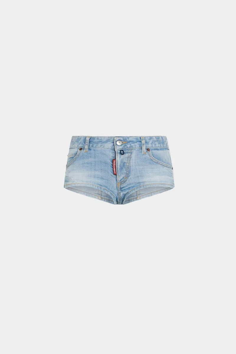 SUPER BLEACHED JEAN HOT PANTS - 1