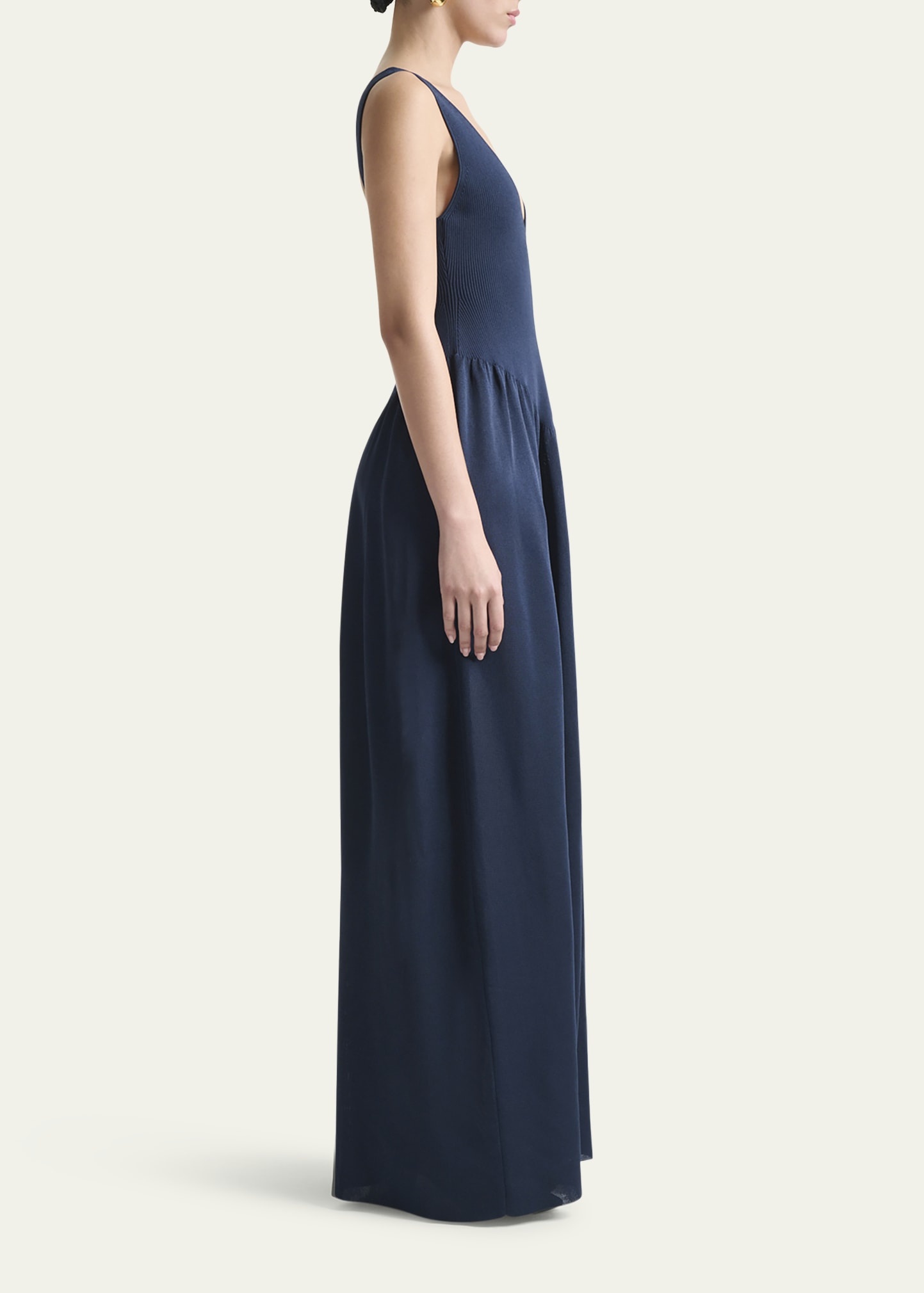 Lollie Plunging Drop-Waist Maxi Dress - 4