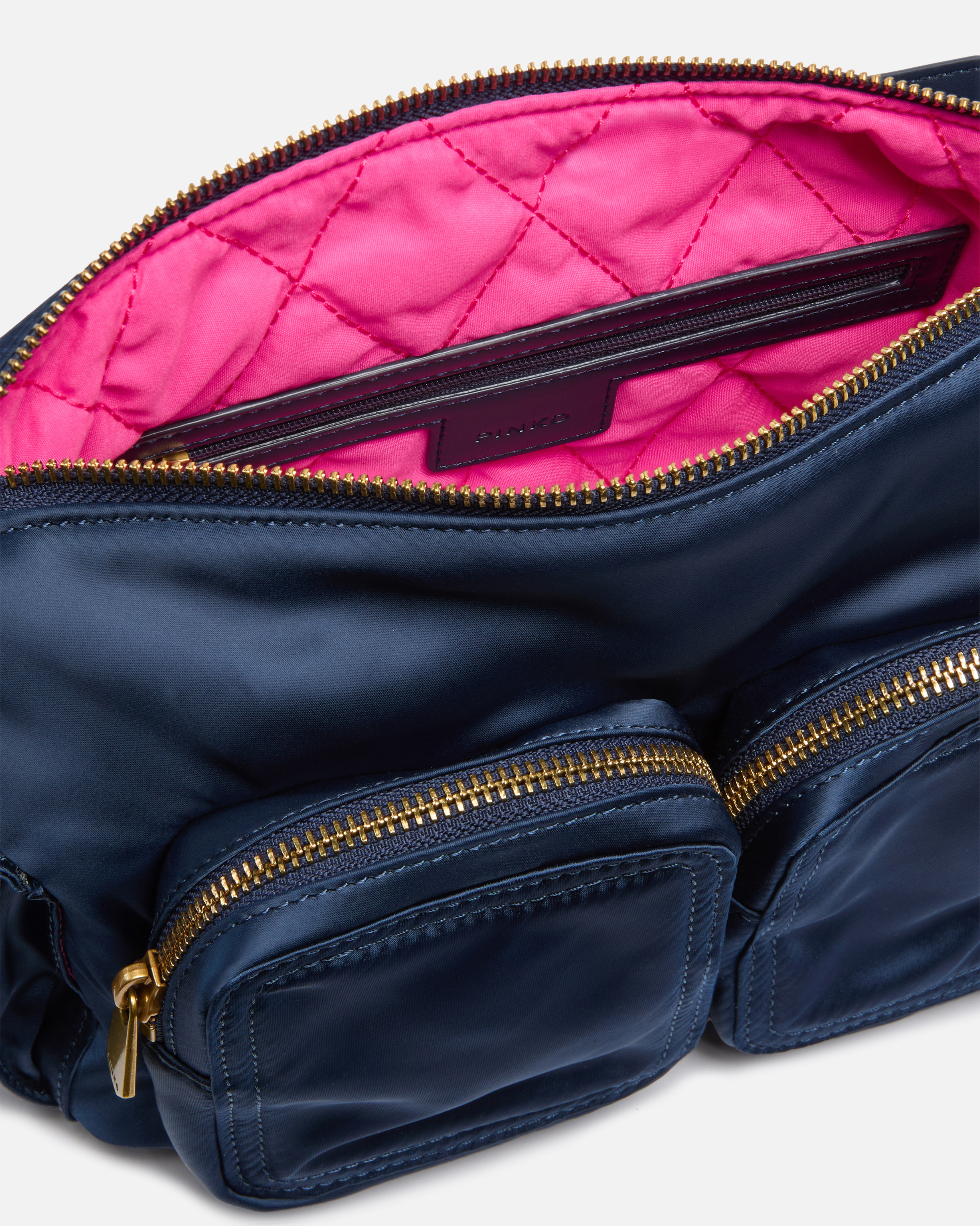 MEDIUM SATIN CAMERA BAG WITH LOVE BIRDS LOGO - 4