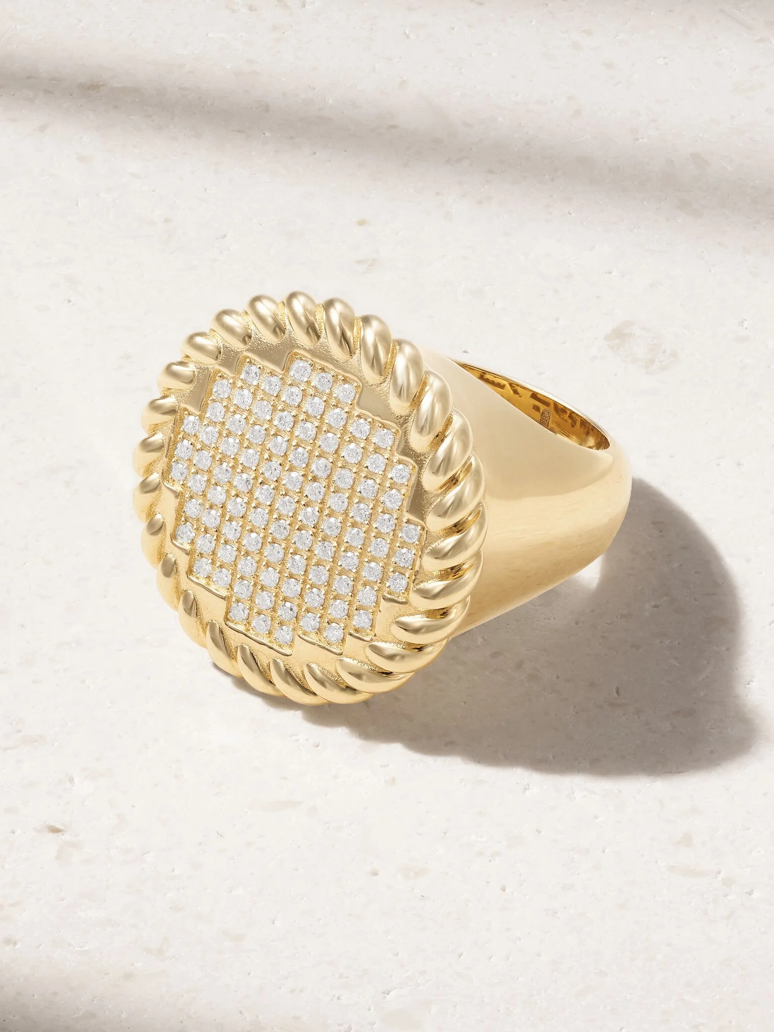14-karat gold diamond ring Gold - 1