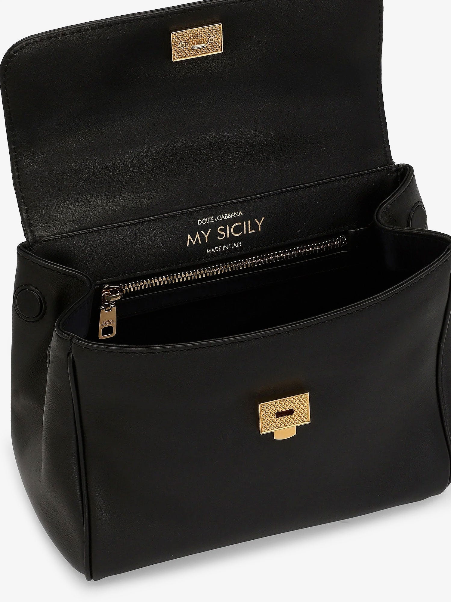 Dolce & Gabbana My Sicily Leather Shoulder Bag - 4