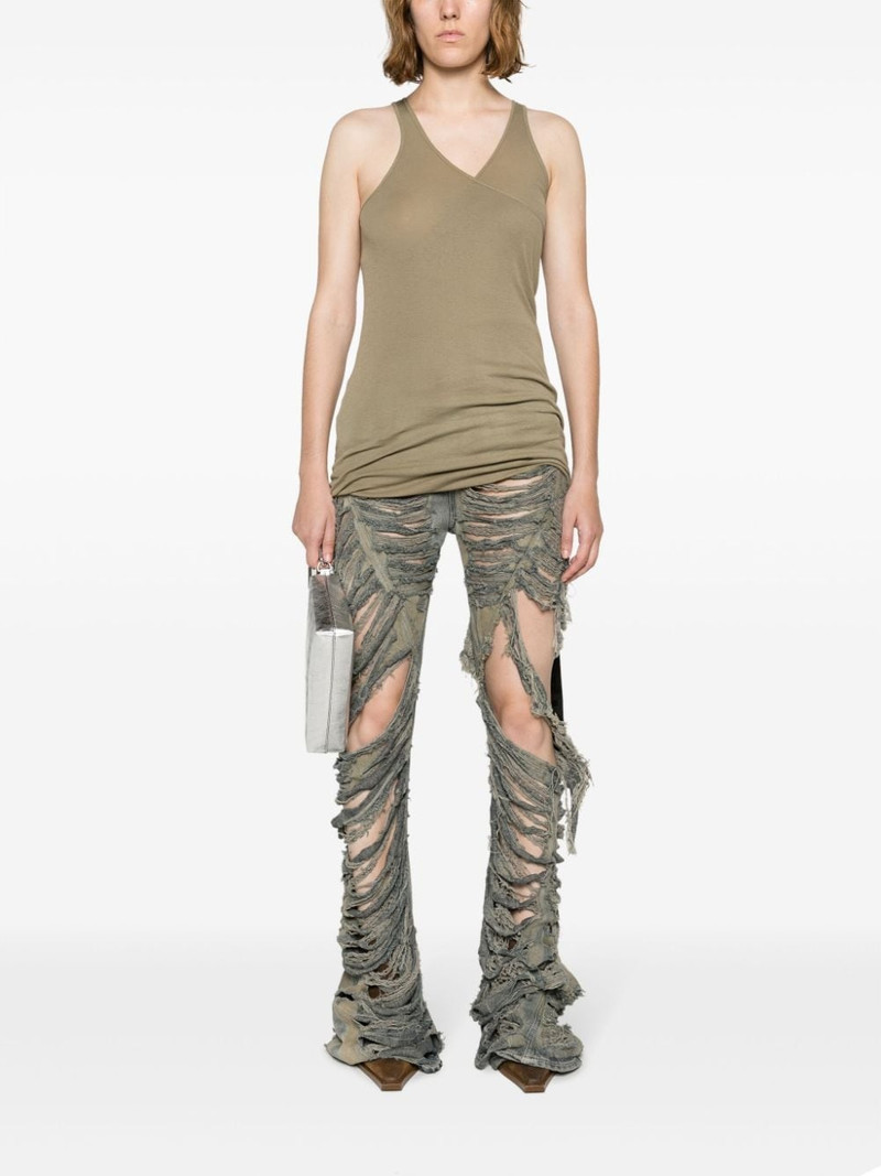 Rick Owens DRKSHDW V-neck organic-cotton tank top outlook