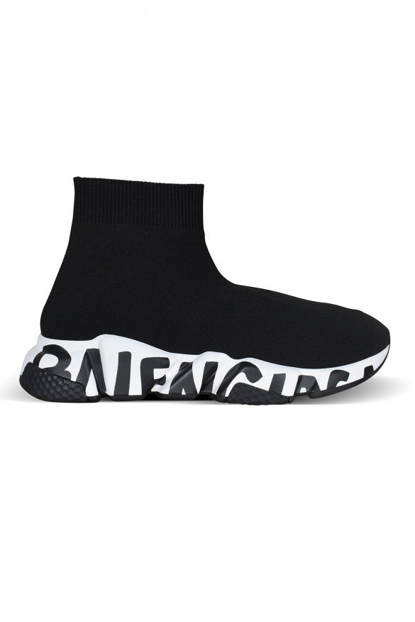 Balenciaga Men Speed Graffiti Sneakers - 1