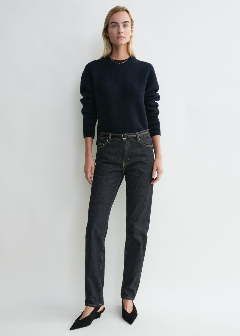 TOTEME Low taper denim slate outlook