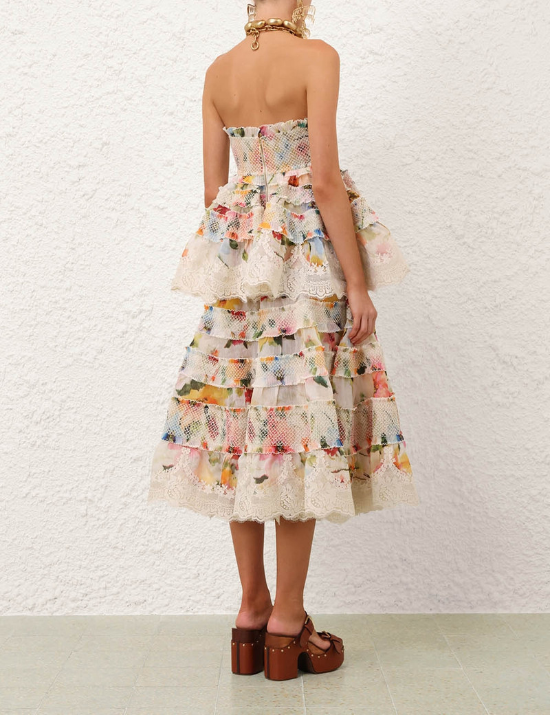 ALCHEMY SHIRRED MIDI DRESS 4