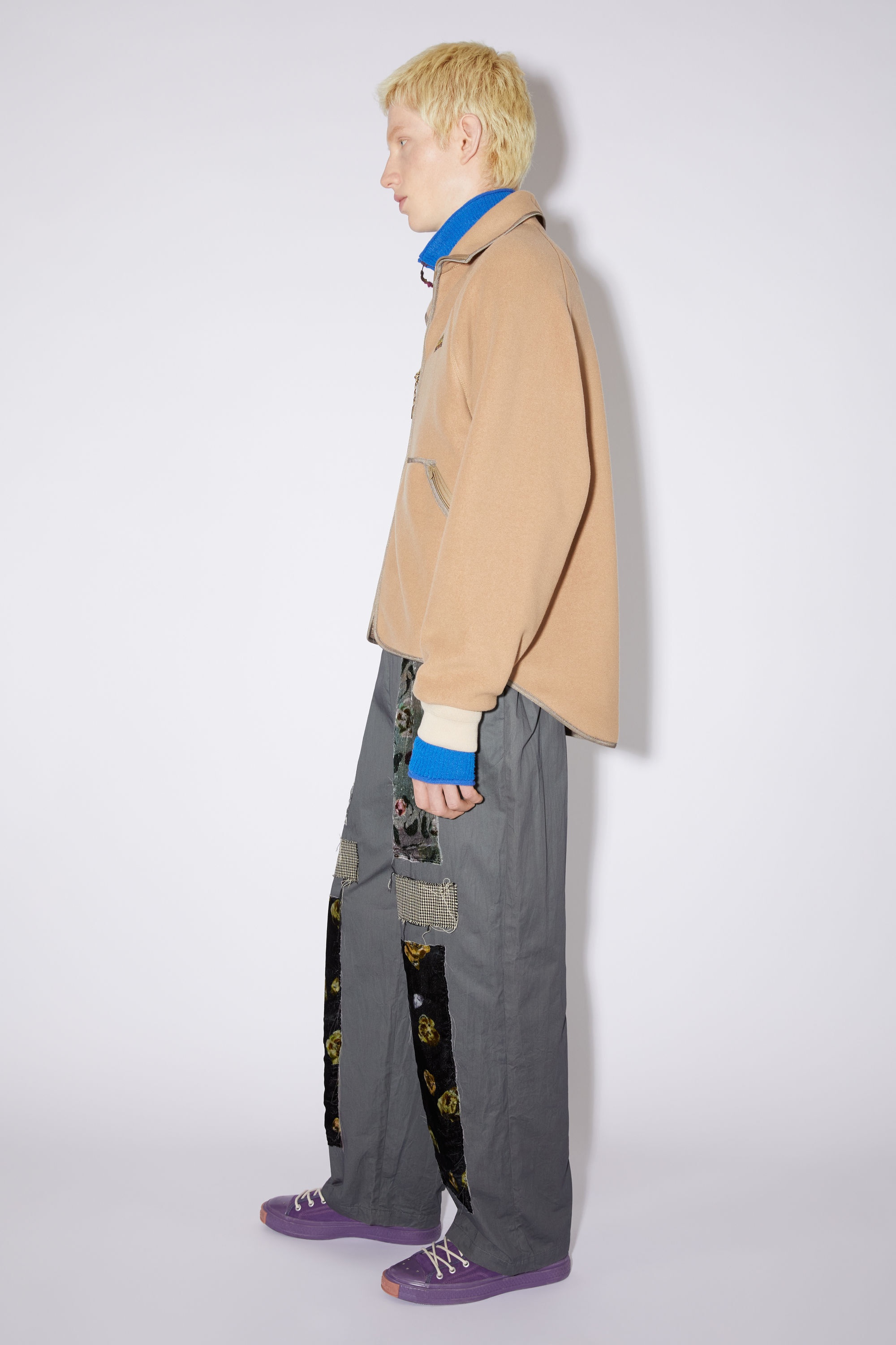 Polar fleece jacket - Camel brown - 4