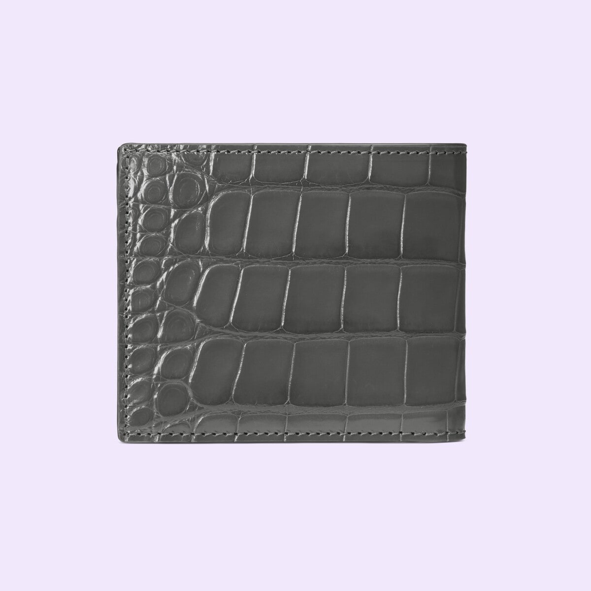 Bi-fold crocodile wallet - 5