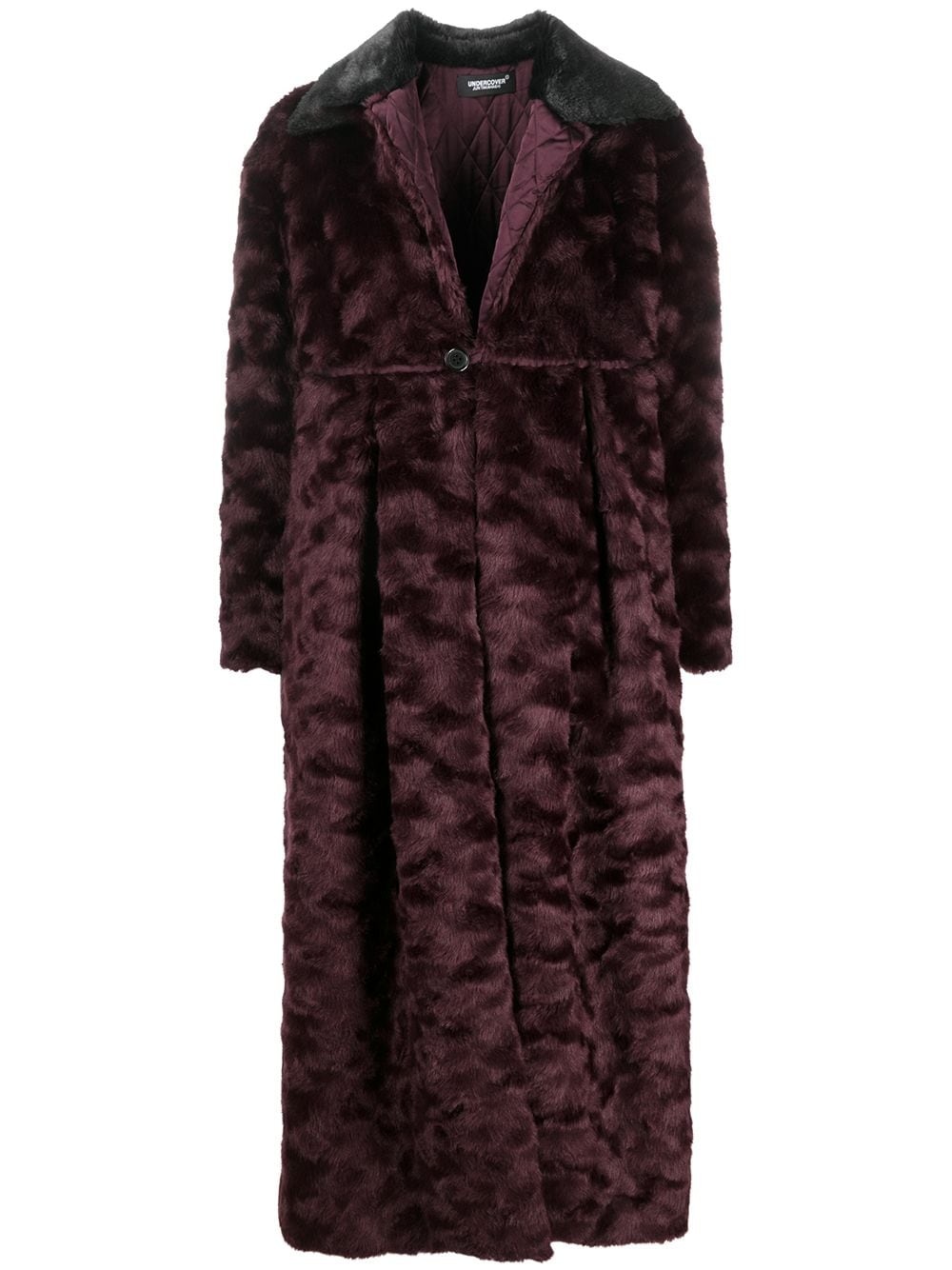 oversized faux fur coat - 1