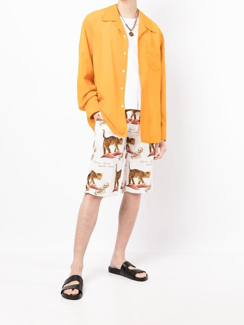 ENDLESS JOY motif-print Bermuda shorts outlook