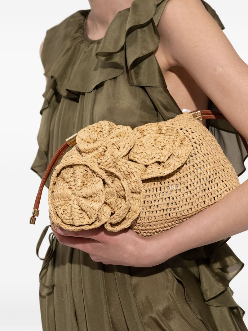 ULLA JOHNSON flower-embellished cross body bag outlook