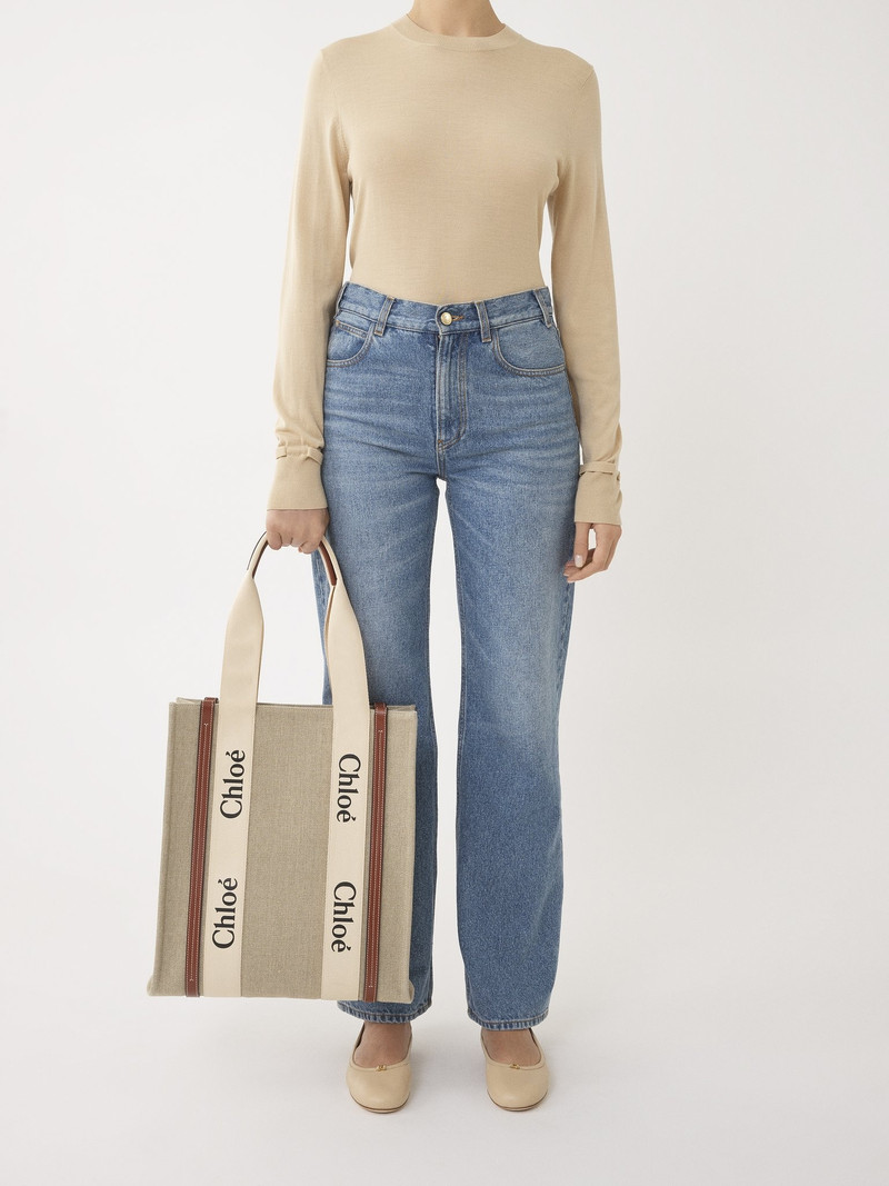 Chloé WOODY N/S TOTE BAG outlook