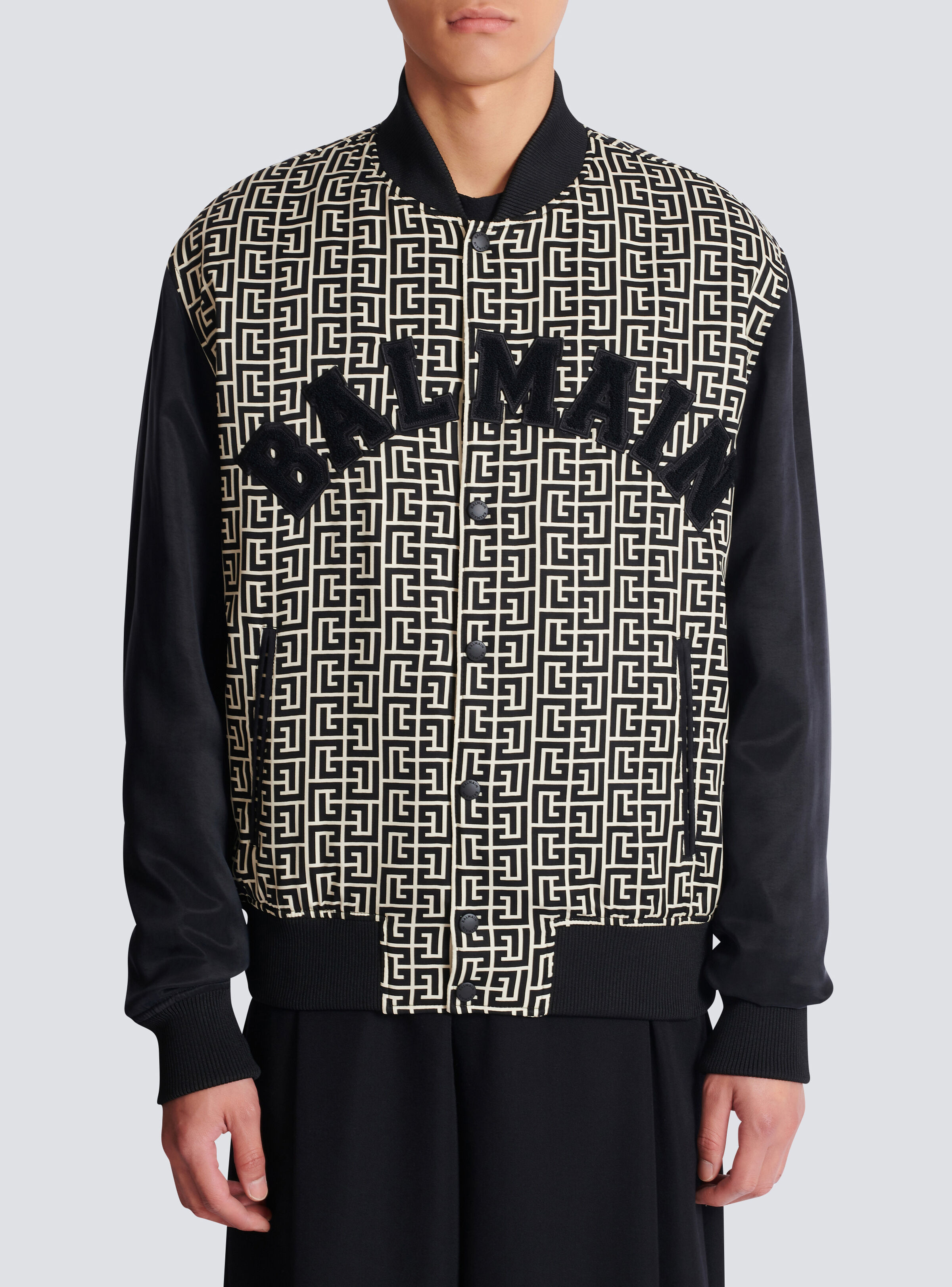 Varsity monogrammed jacket with patches - 5