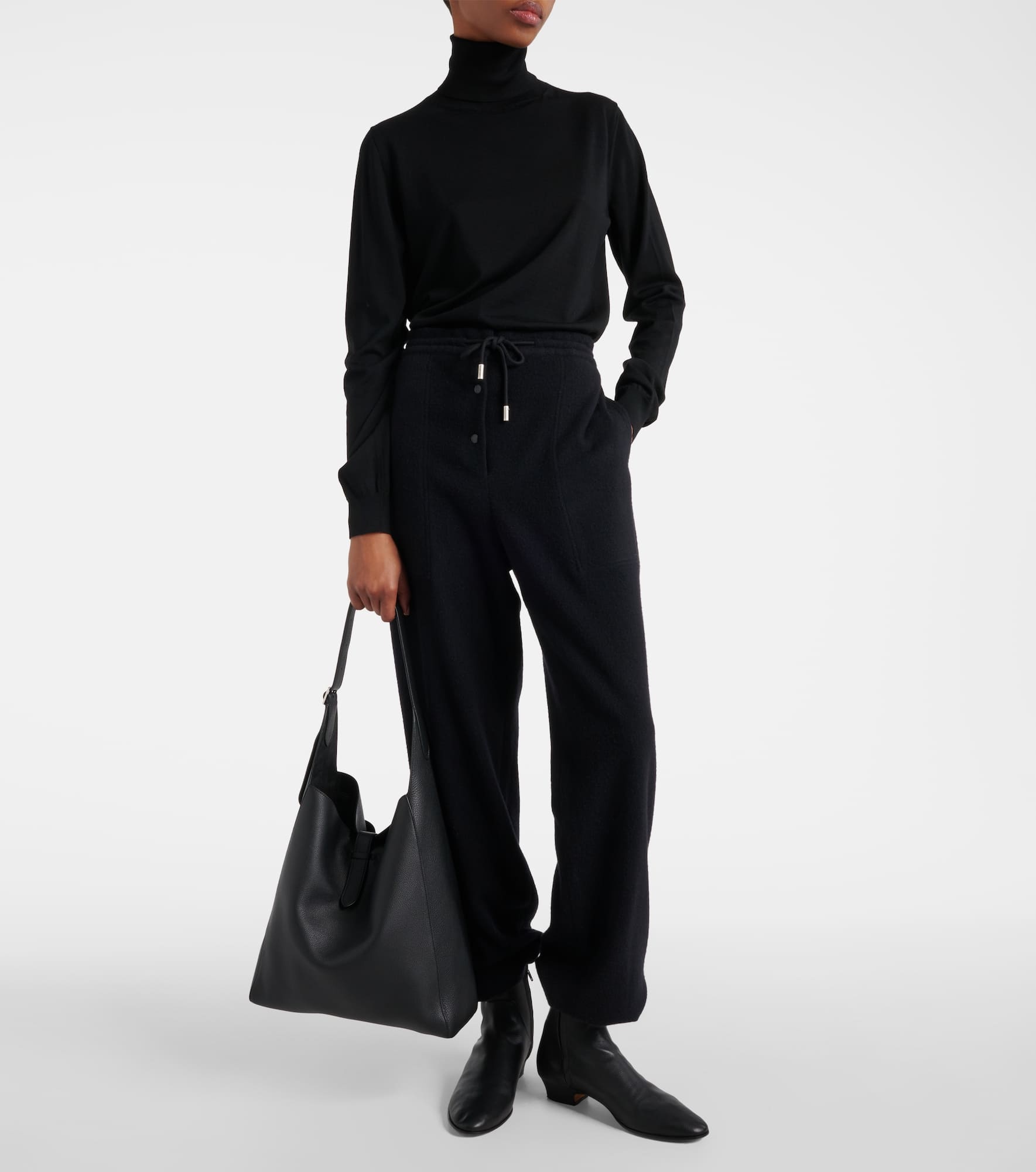 Bonnette cashmere-blend straight pants - 2