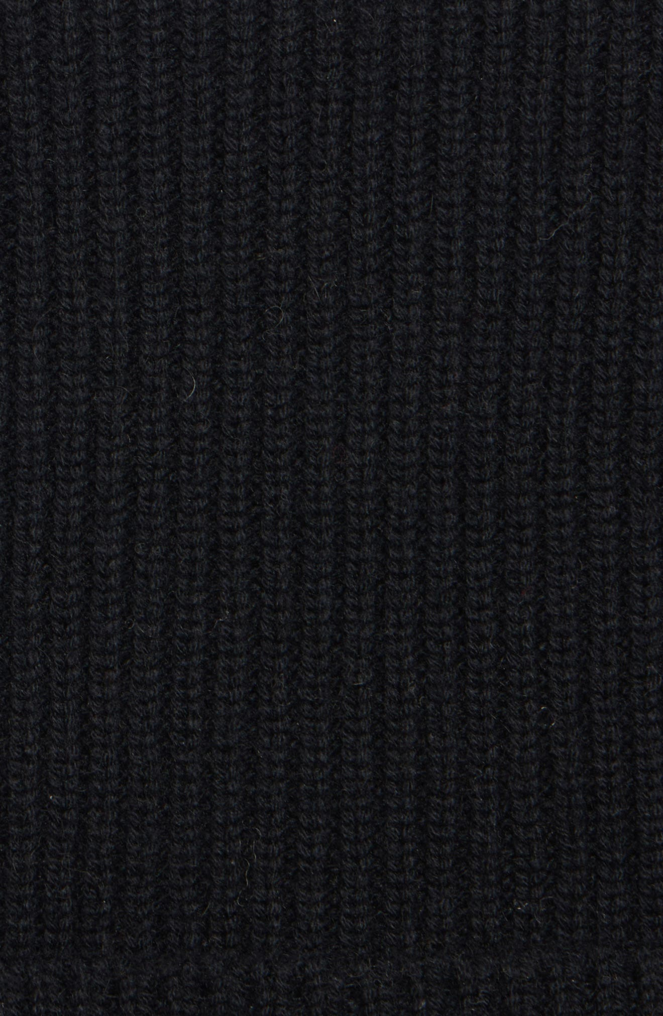 Acne Studios Kua Face Patch Rib Wool & Yak Hair Beanie in Black at Nordstrom - 3