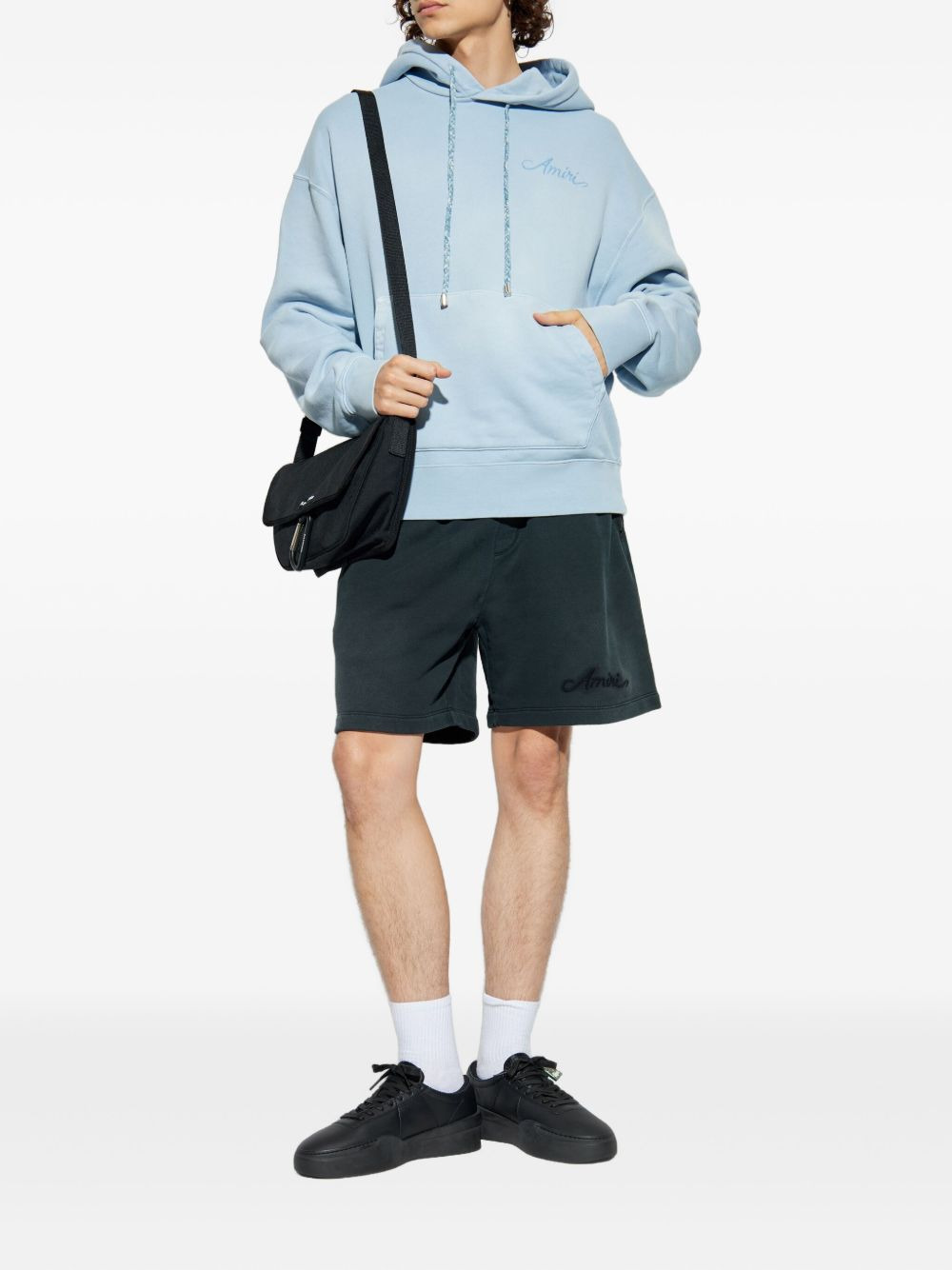 embroidered-logo hoodie - 2