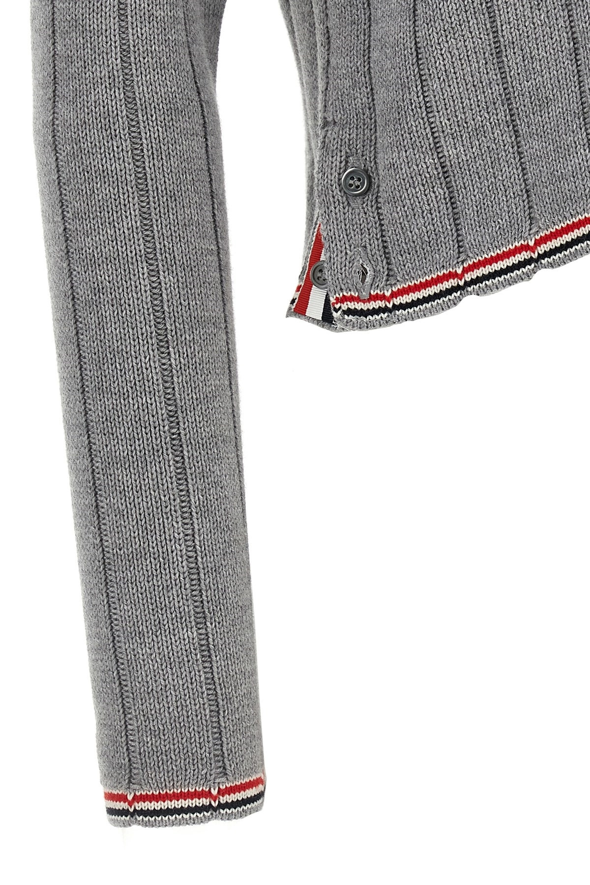 'RWB' jacquard cardigan - 4