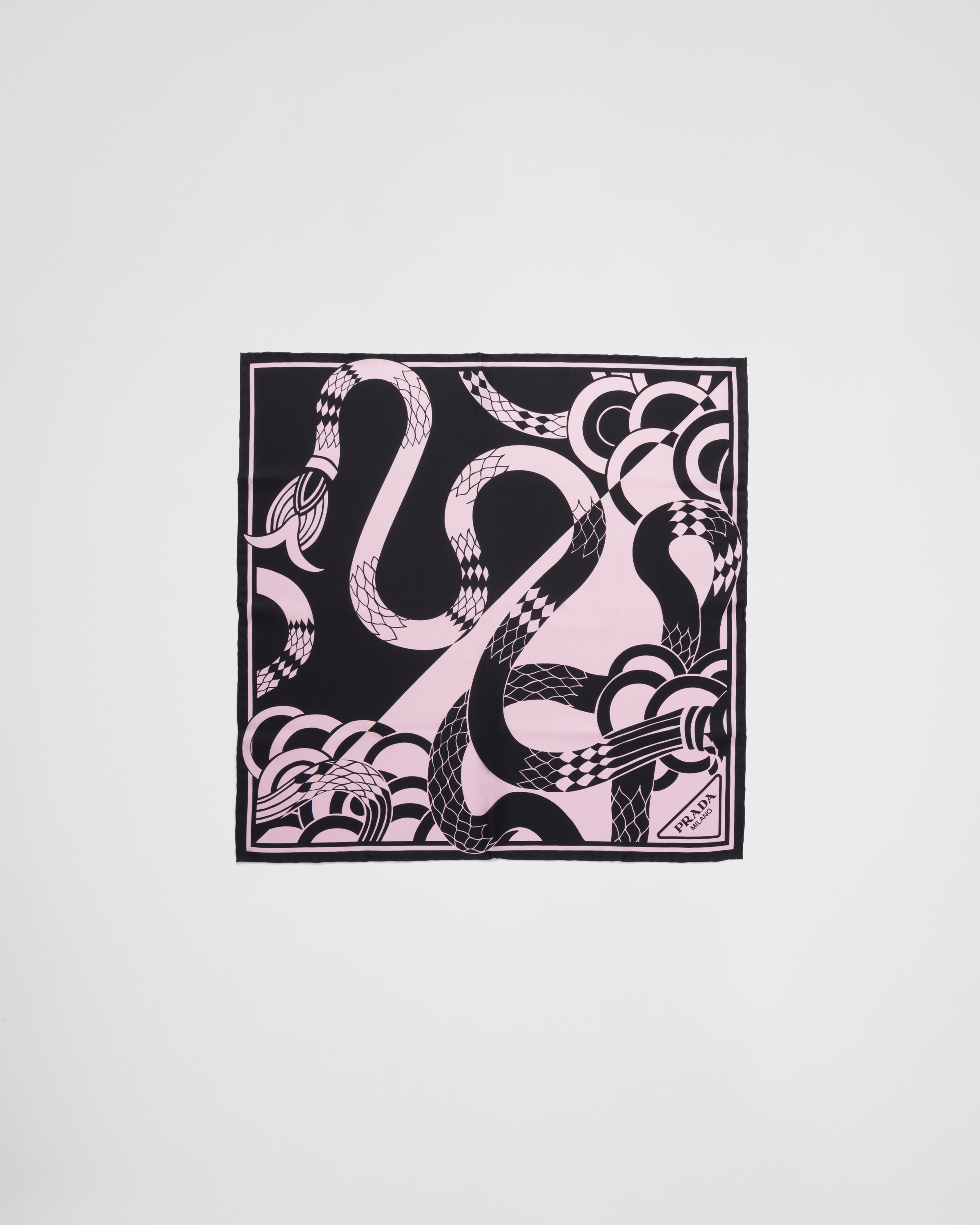 Prada Printed silk twill scarf | REVERSIBLE
