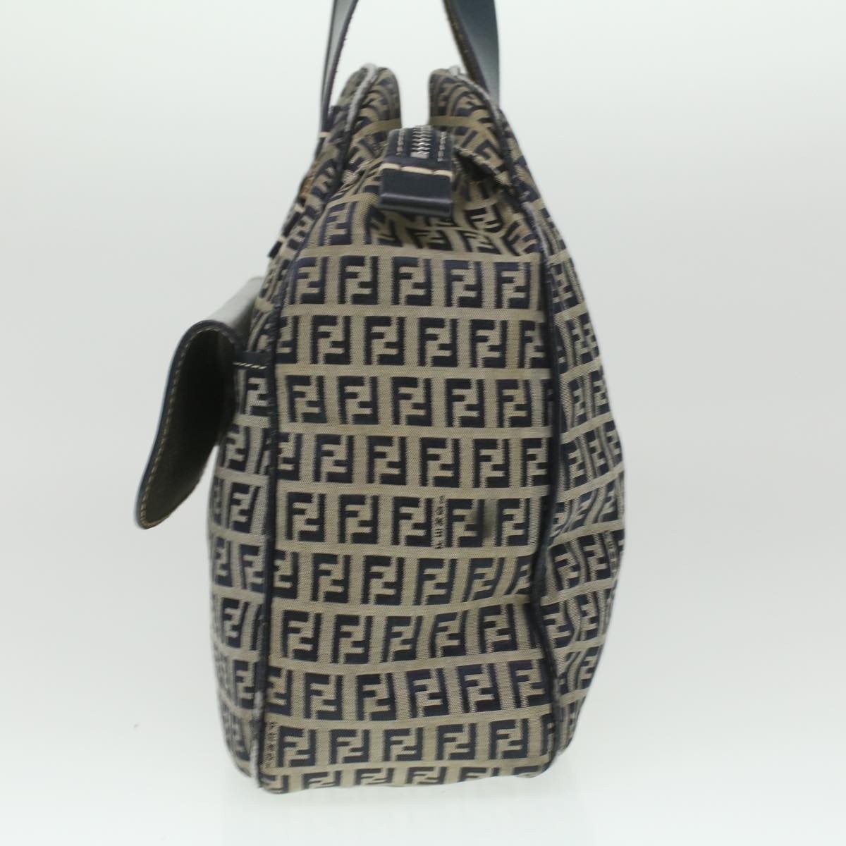 FENDI Zucchino Canvas Hand Bag Navy 71-16533-0-012 - 3