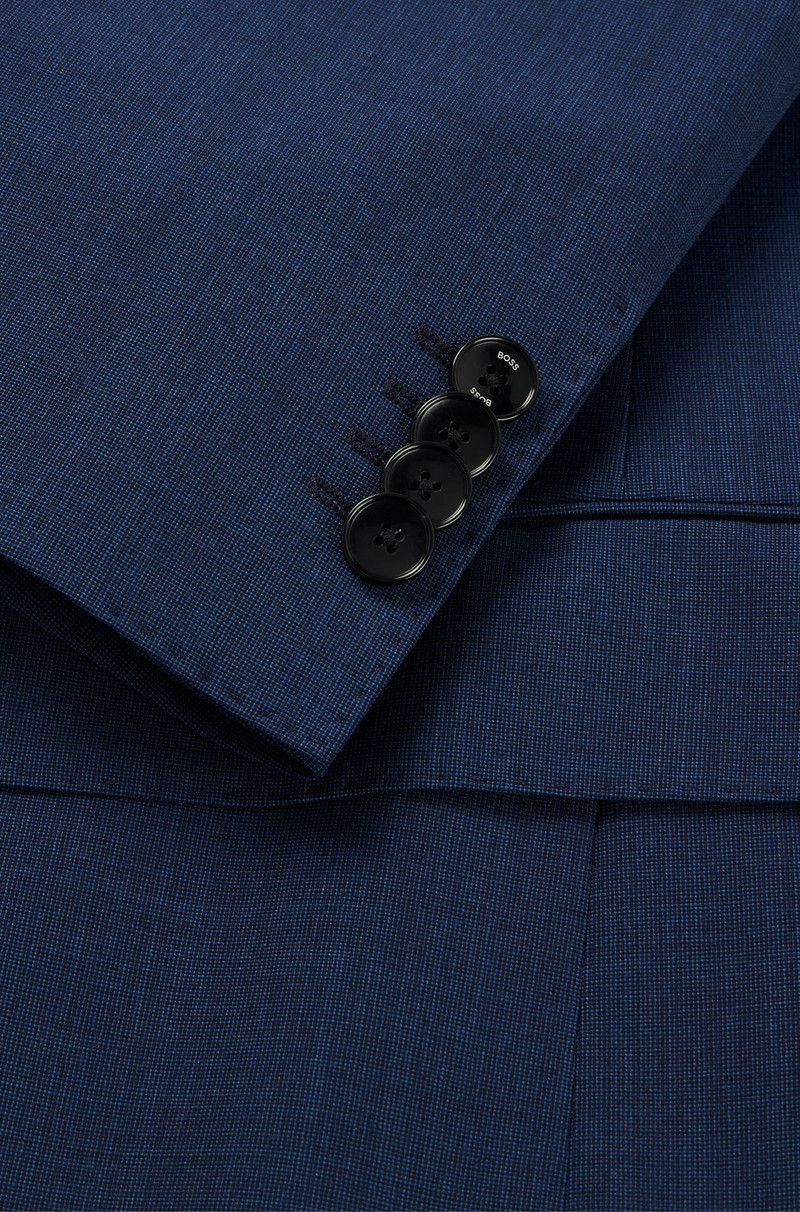 SLIM-FIT SUIT IN MICRO-PATTERNED STRETCH CLOTH 10