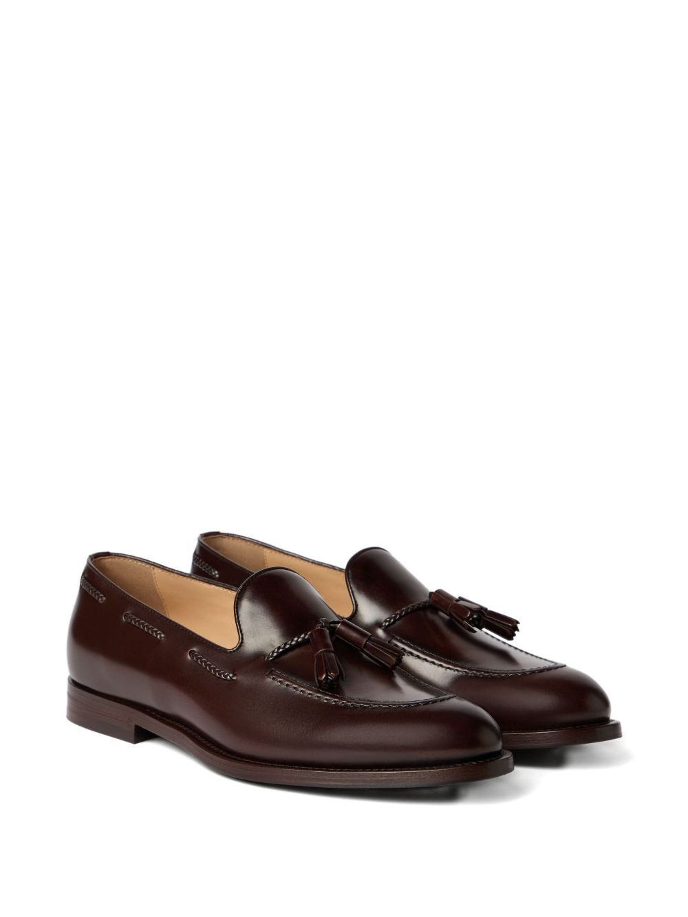 tassel-detail leather loafers - 2