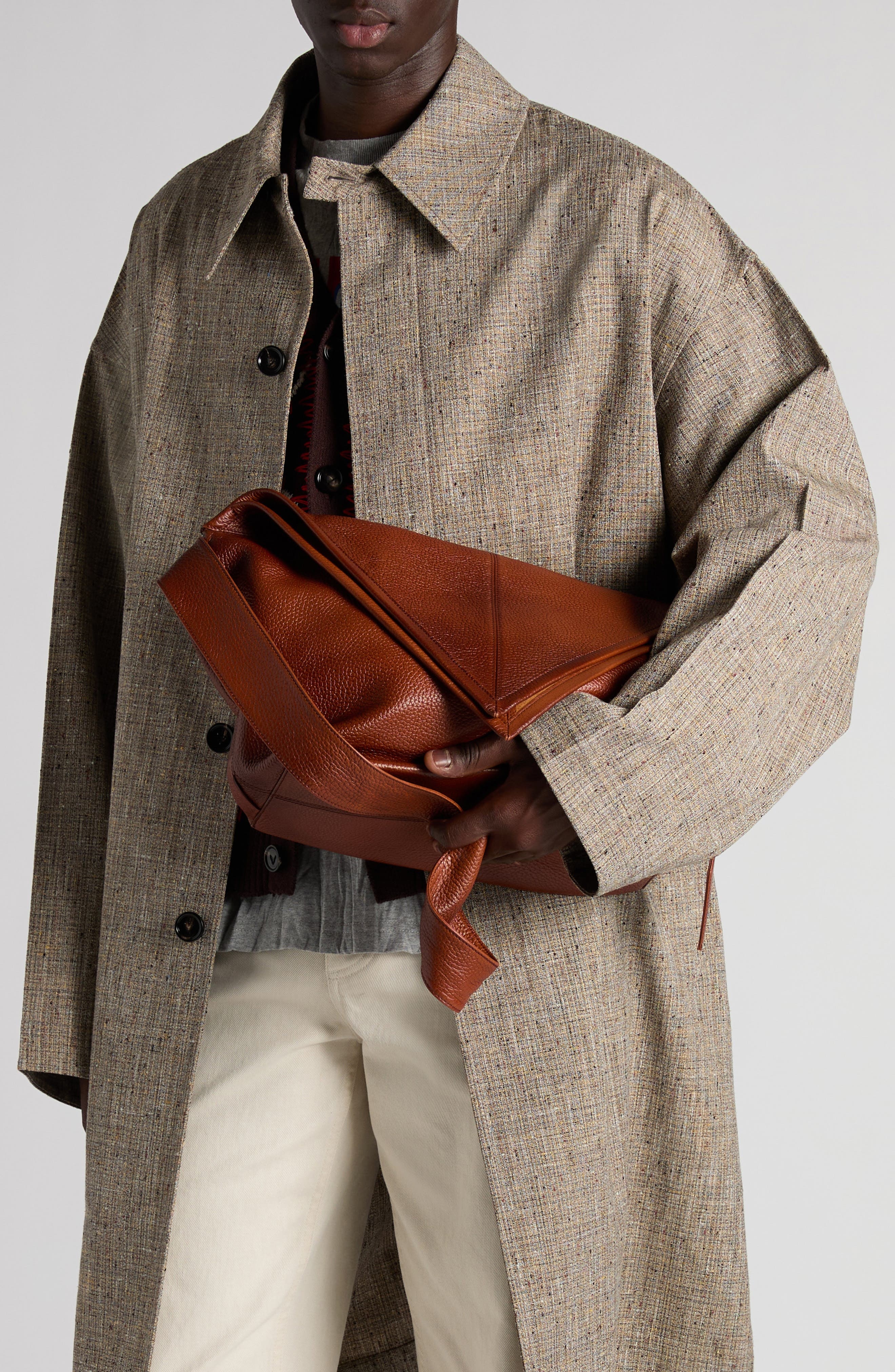 Bottega Veneta Sawyer Taurillon Leather Hobo Bag in Brown at Nordstrom - 8