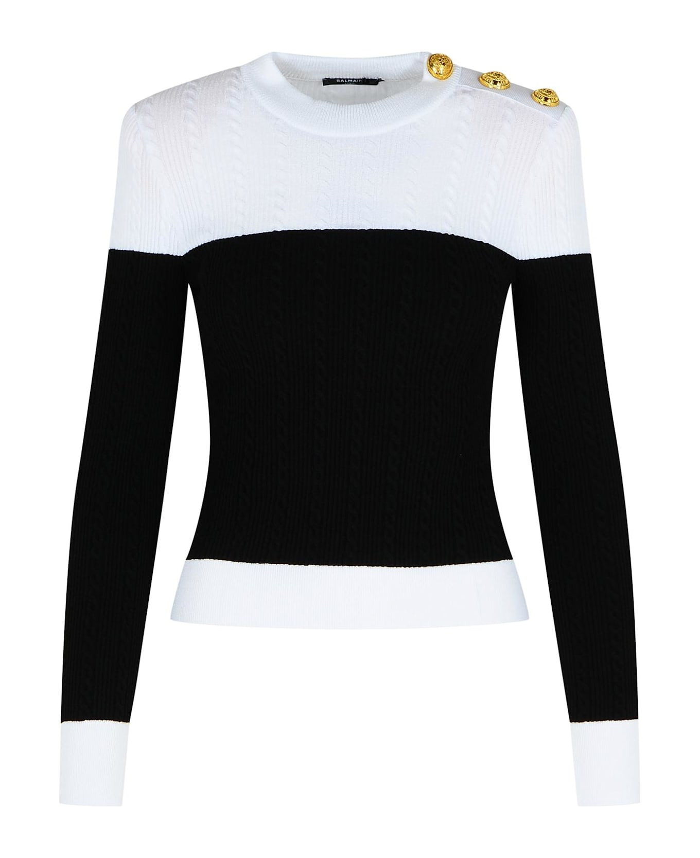 Black Viscose Blend Sweater - 1