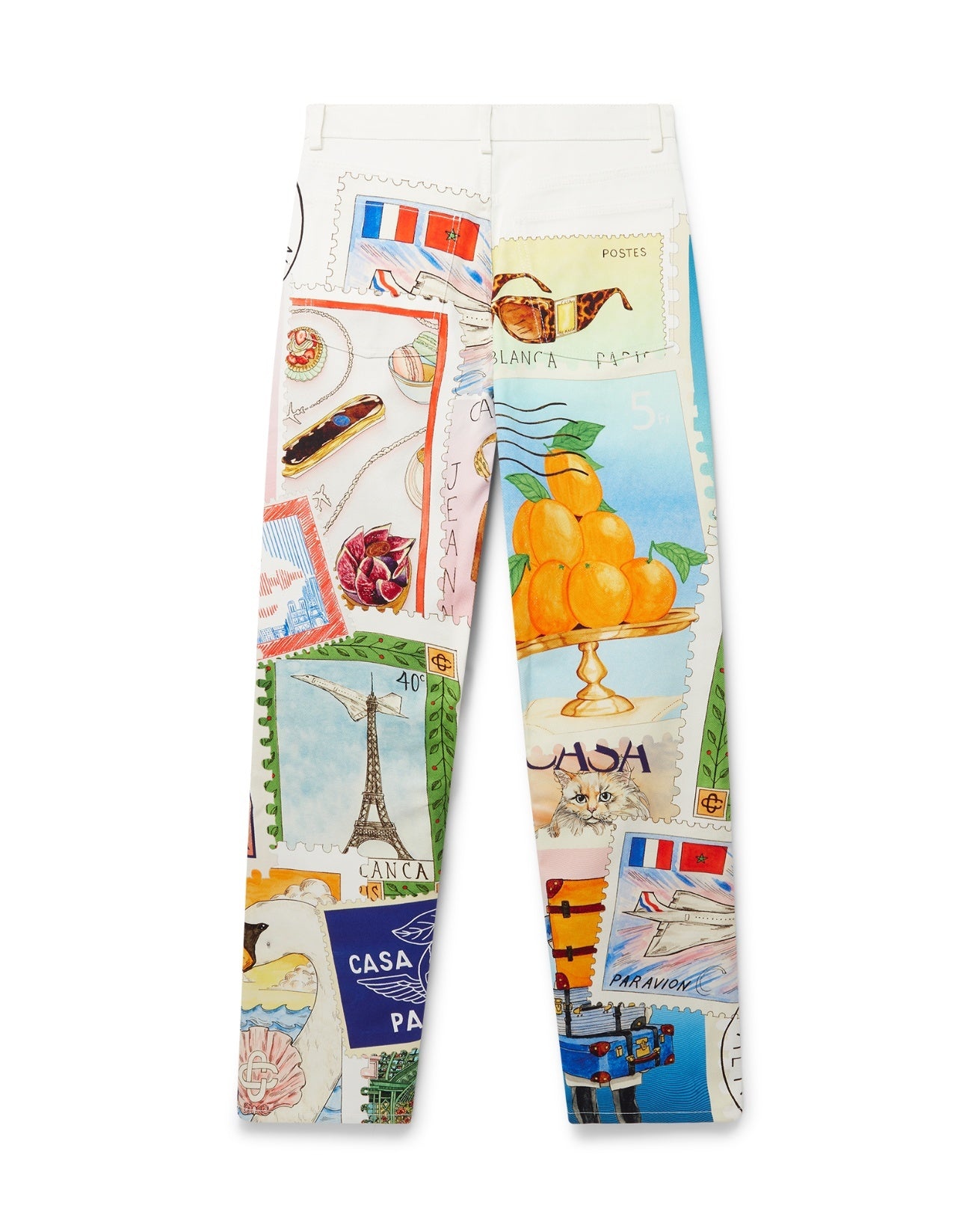 Souvenirs De Vacances Printed Straight Leg Jeans - 2