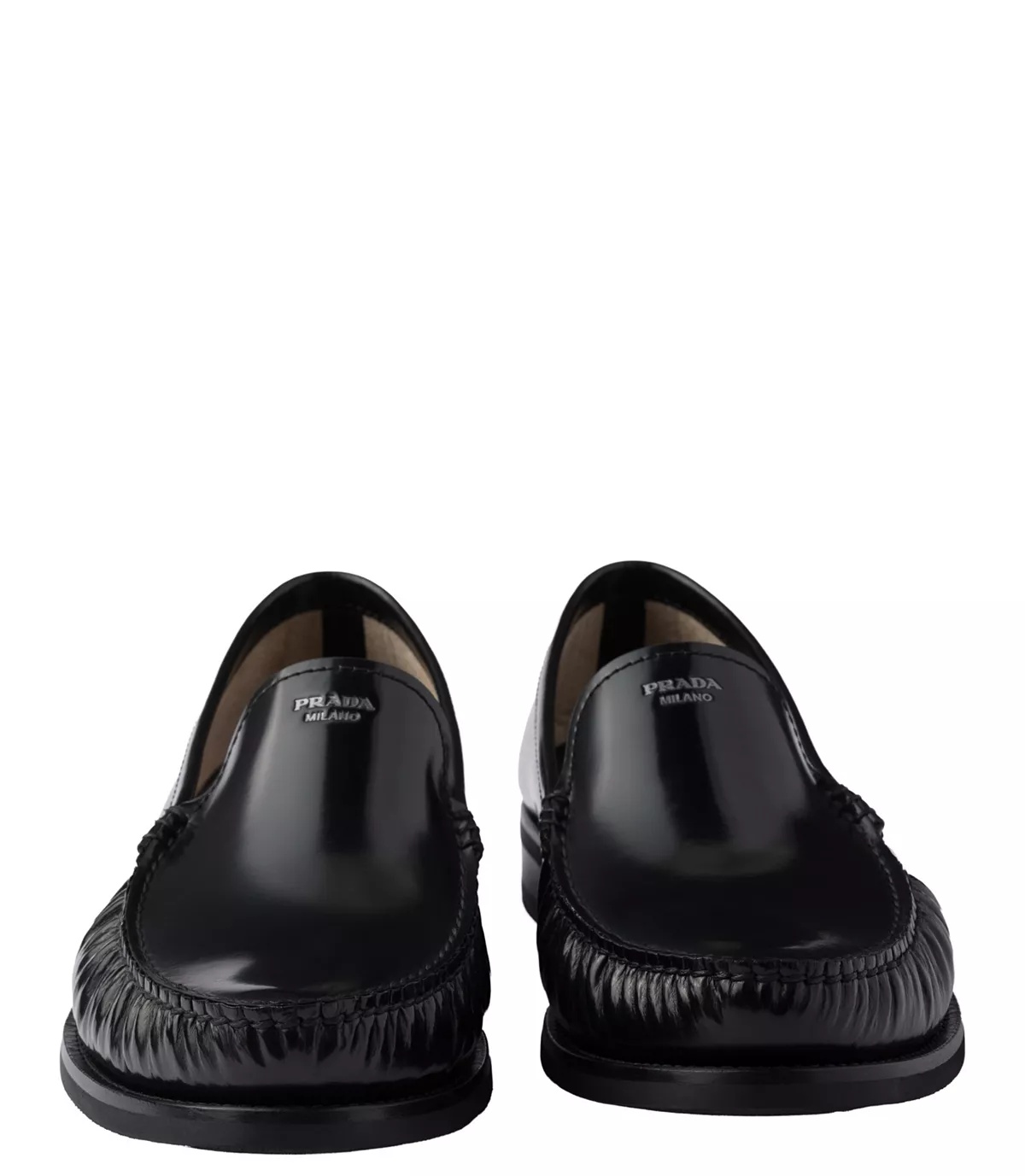 Men's Brushed Leather Loafers - 6