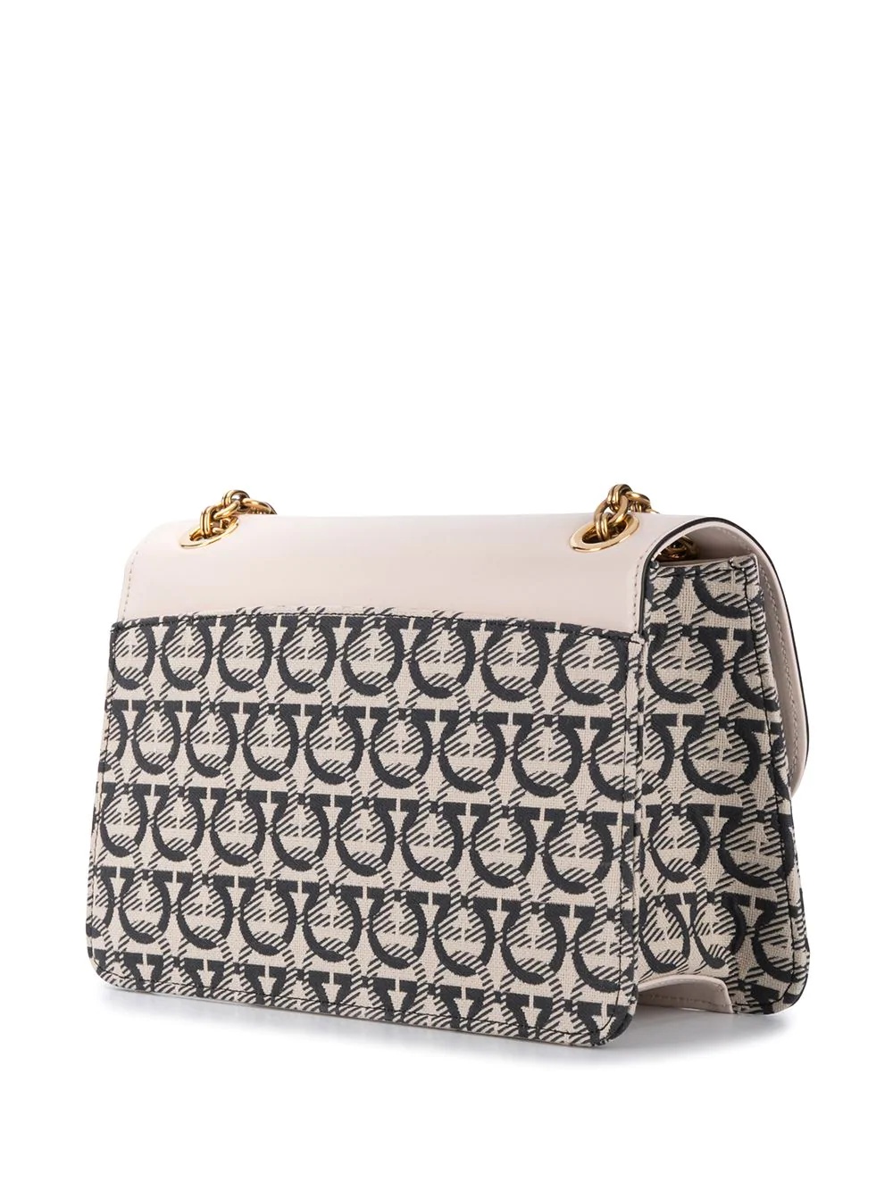 Gancini print satchel bag - 3