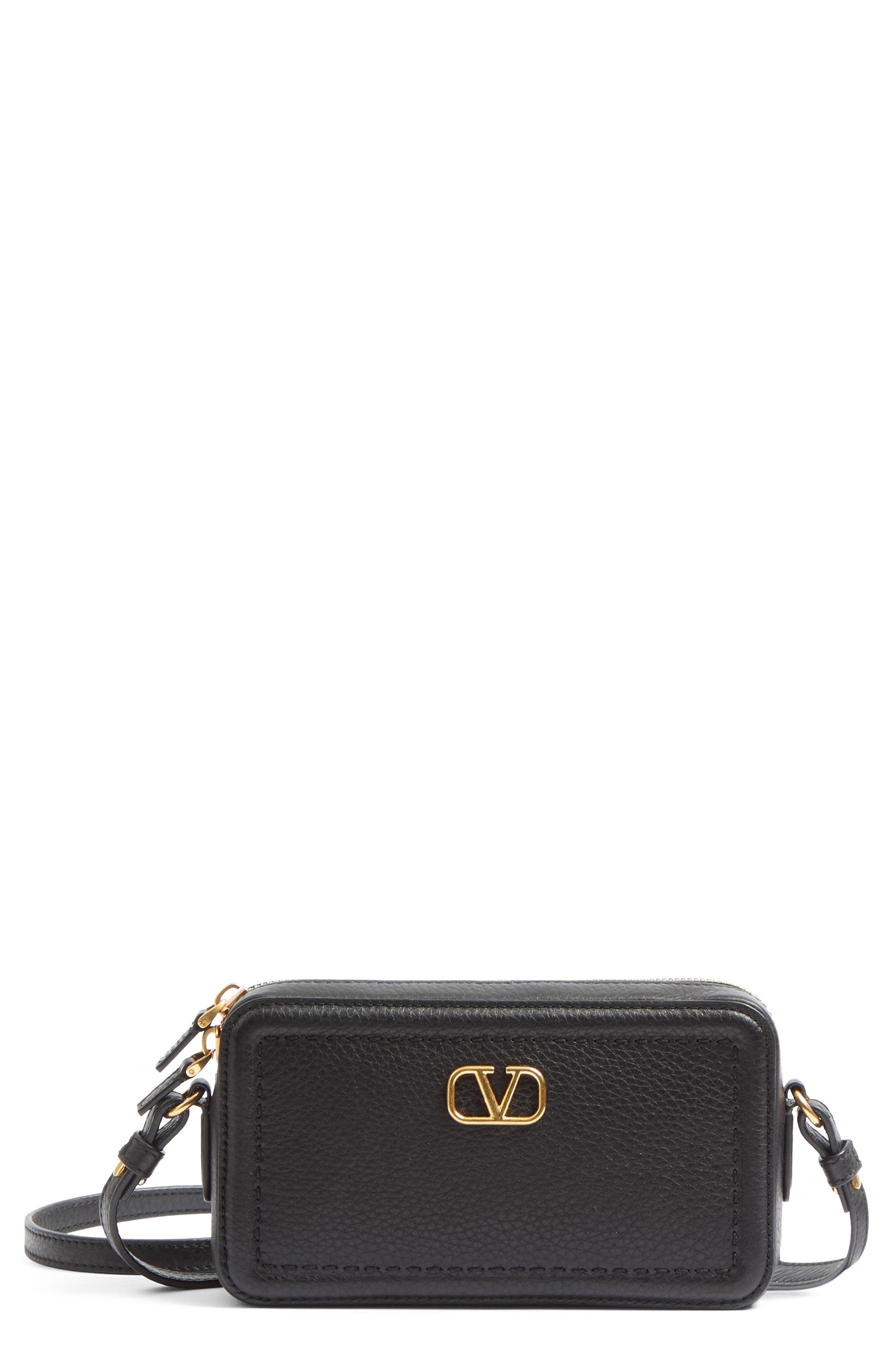Valentino Garavani Mini Alltime Camera Crossbody Bag in Black at Nordstrom - 1