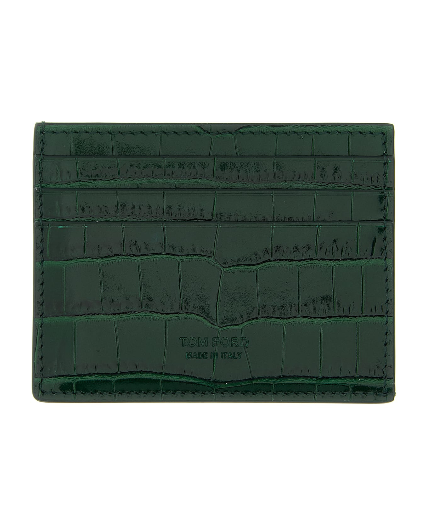 Crocodile Leather Card Holder - 1