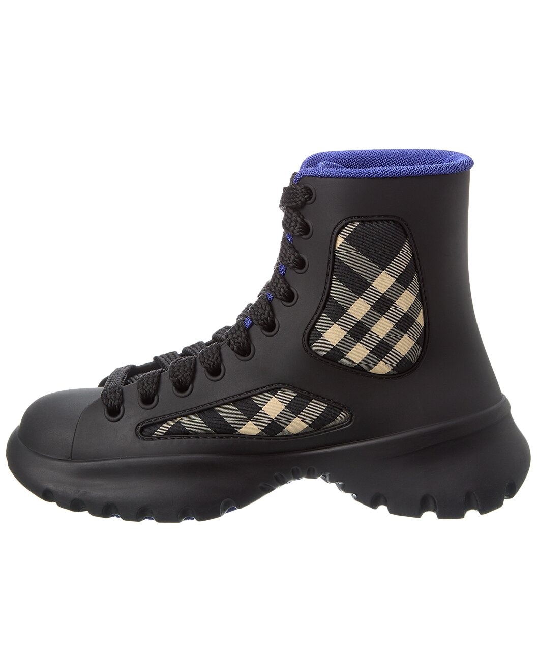Burberry Boulder Lace-Up Rubber & Canvas Boot - 2