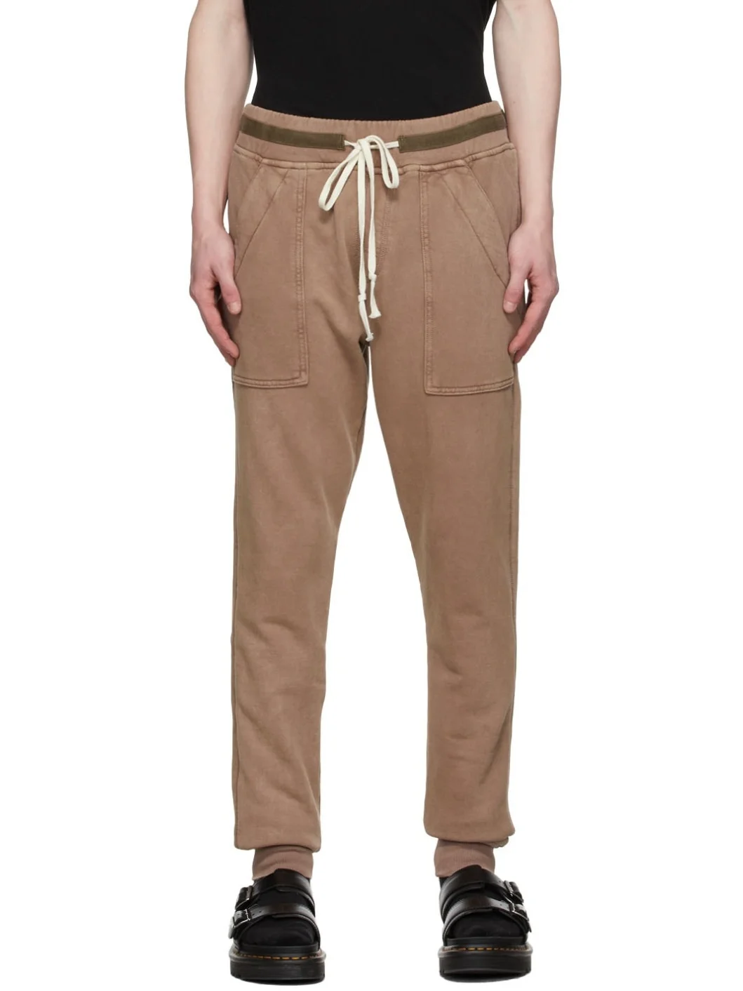 Brown Basic Lounge Pants - 1