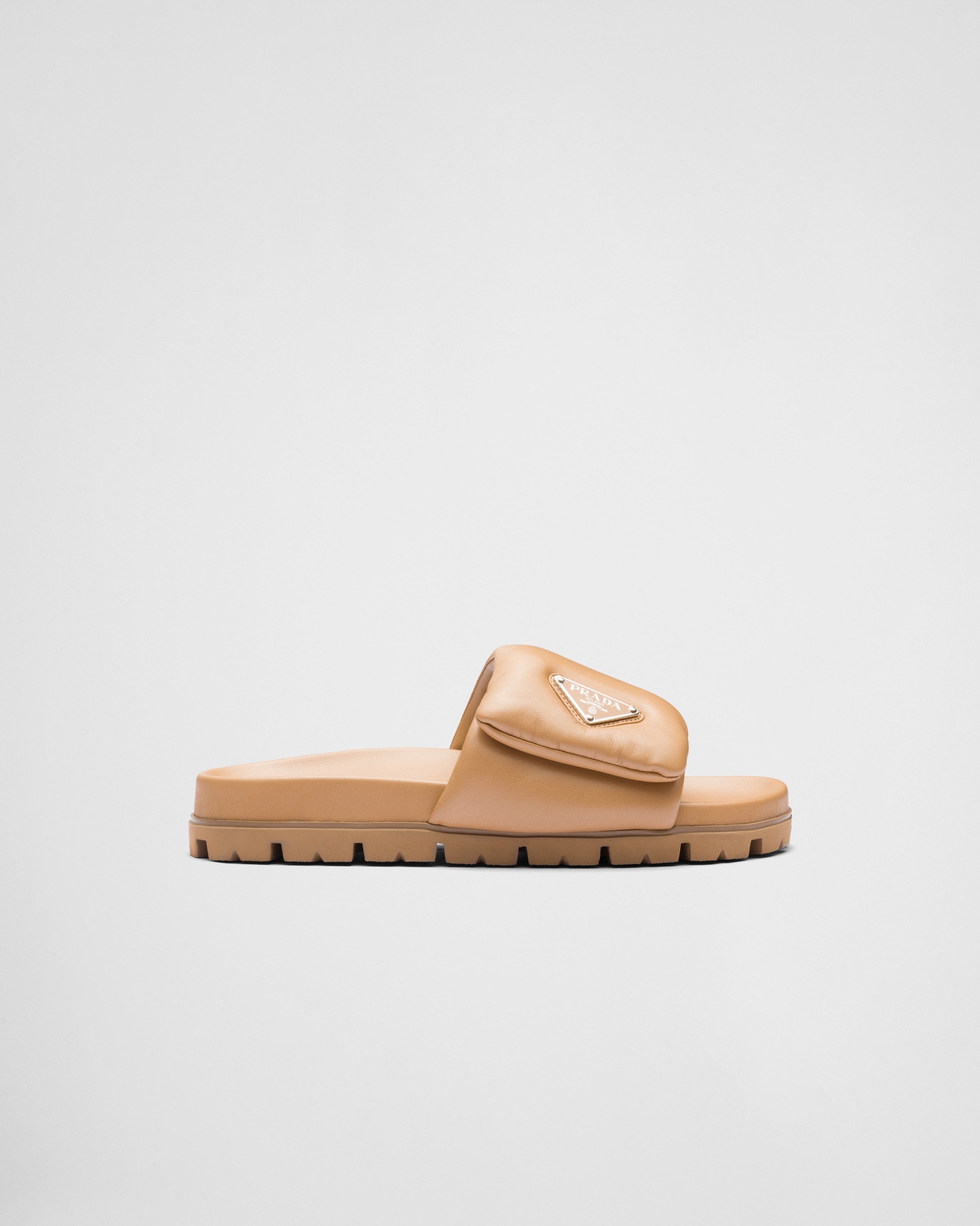 Soft padded nappa leather slides - 2
