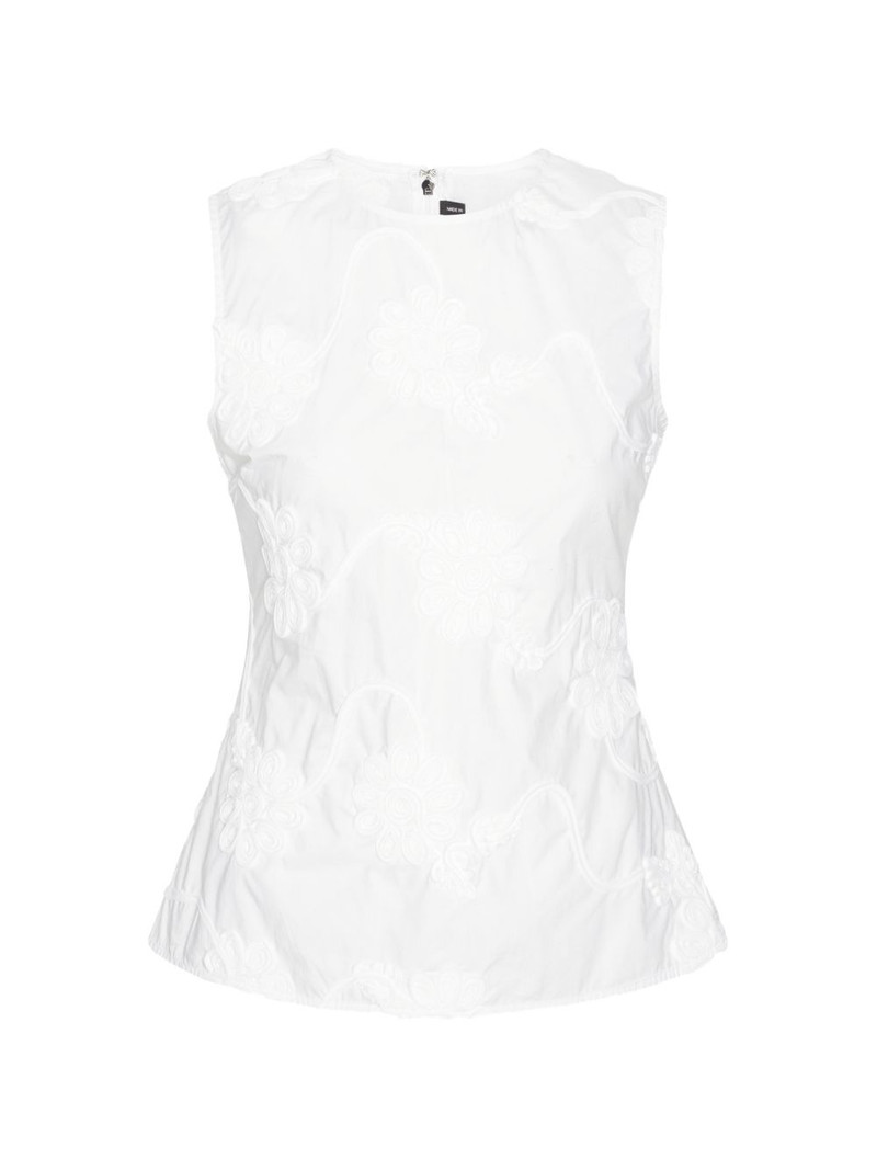 flower sleeveless blouse 1