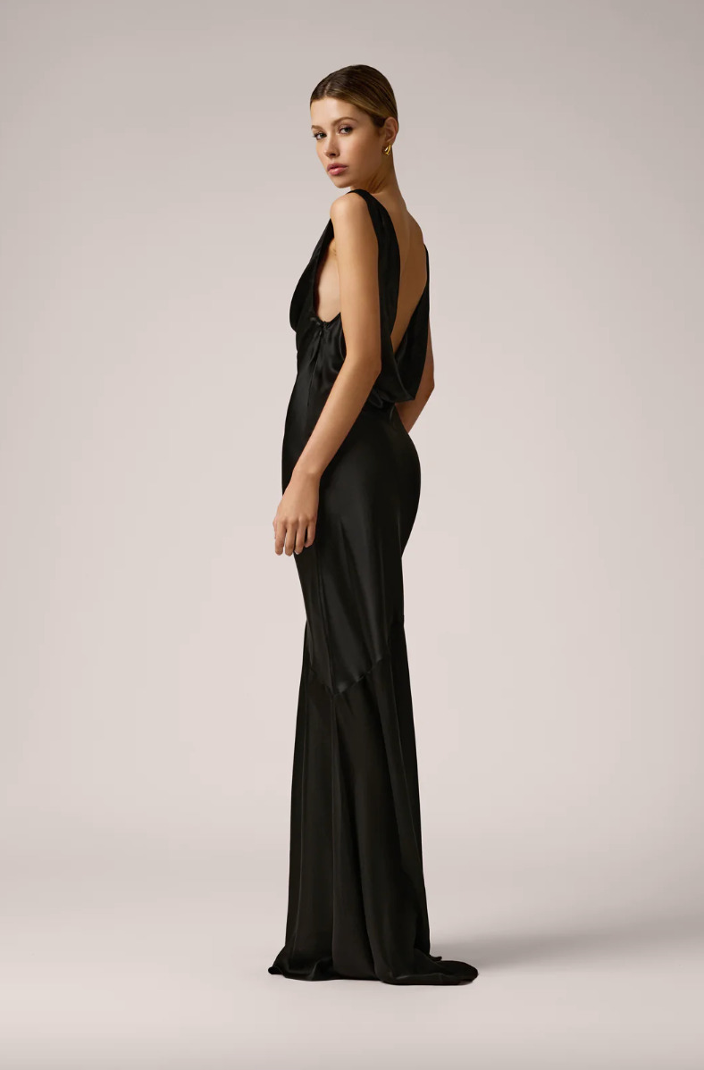 Deep Cowl Dress - 3