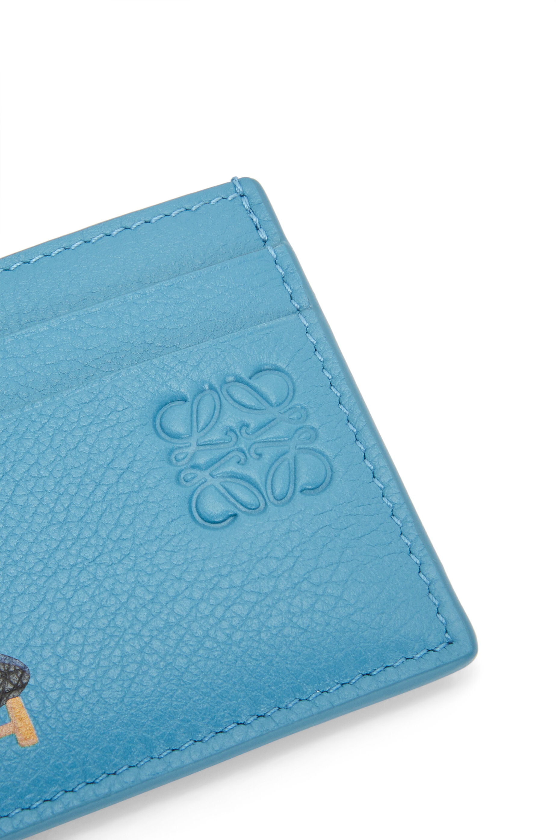 Turnip Head plain cardholder in classic calfskin - 4