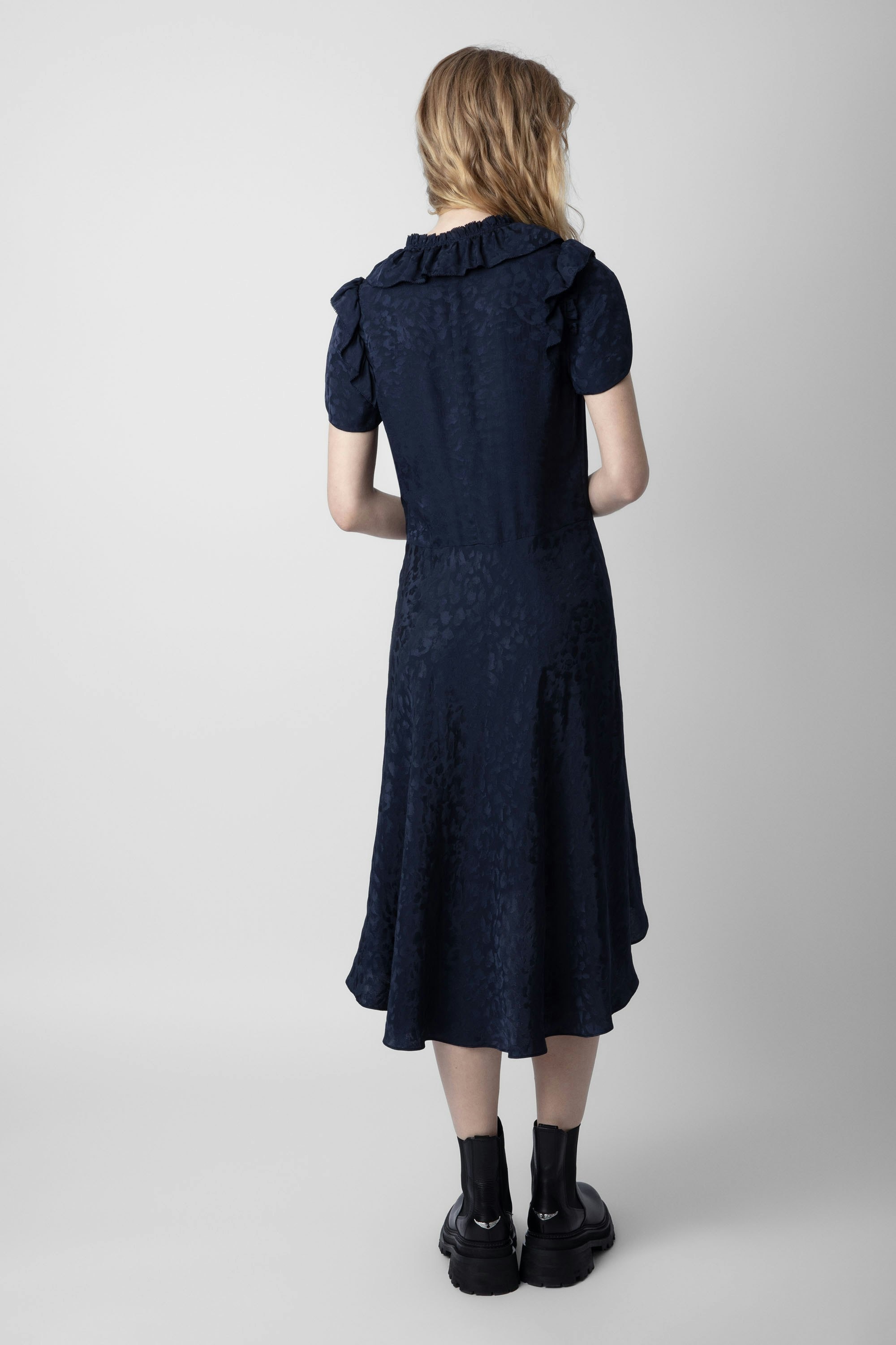 Roberty Jacquard Leopard Dress - 5