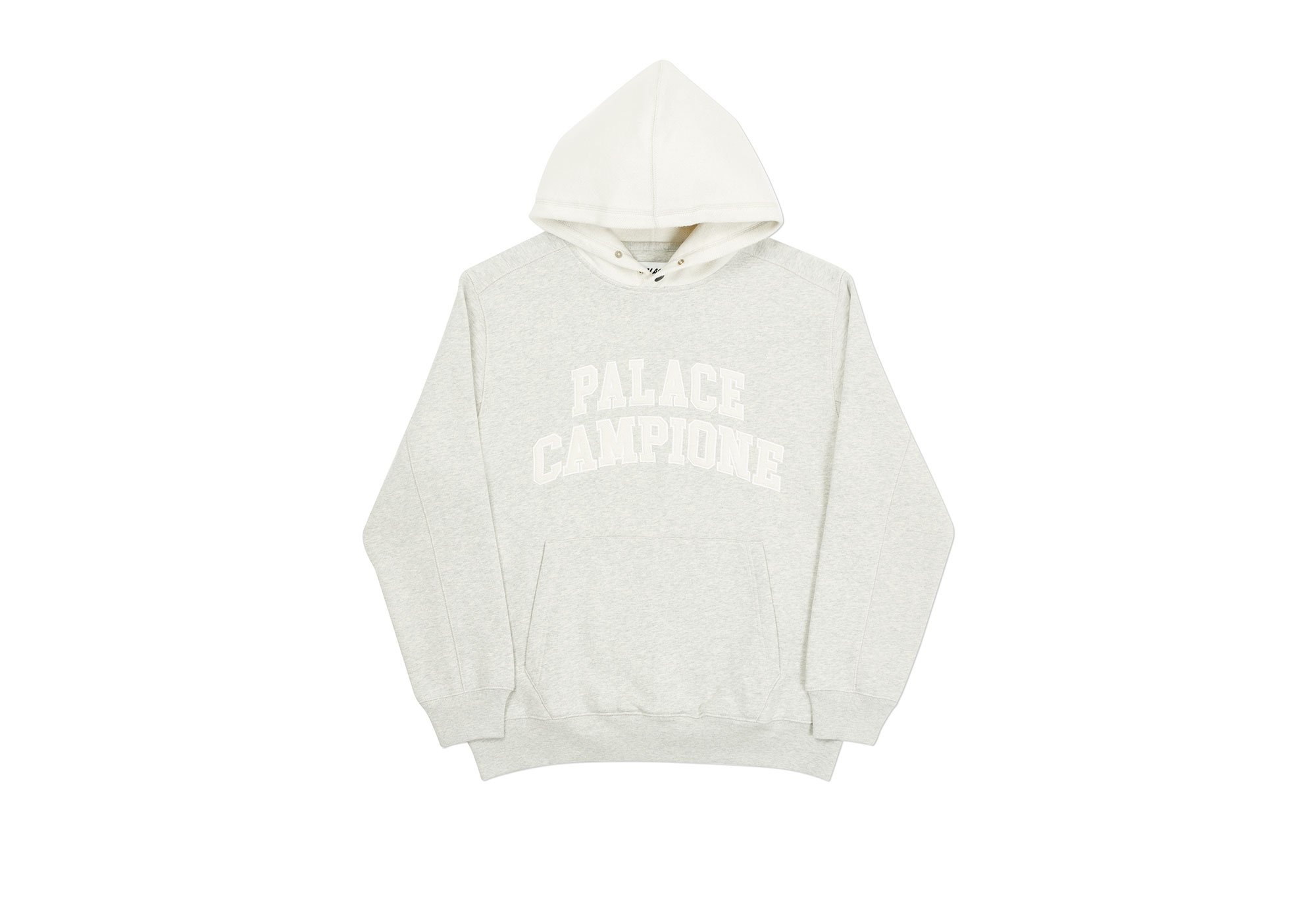 PALACE CAMPIONE HOOD GREY MARL - 1