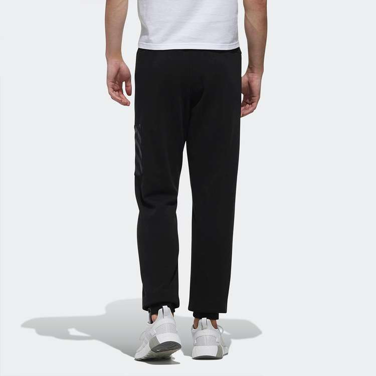 adidas neo logo Cozy Casual Bundle Feet Sports Pants Black DW8194 - 4
