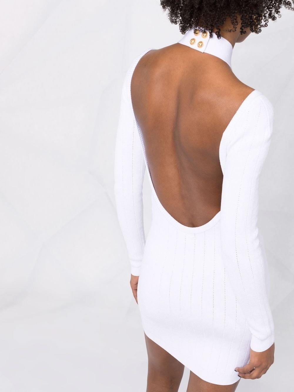 backless knitted dress - 3