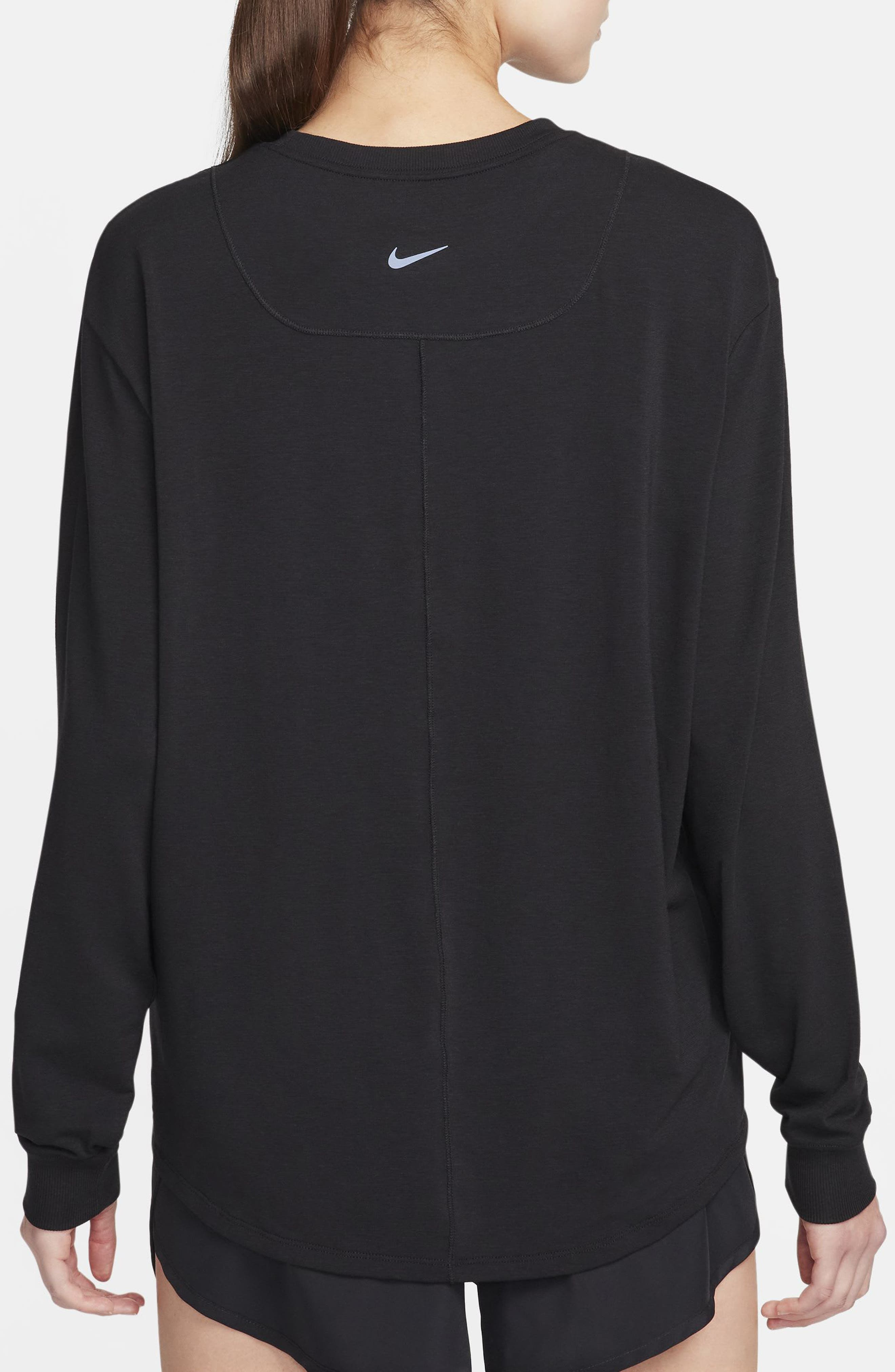 Nike One Relaxed Dri-FIT Top in Black/Black at Nordstrom - 2