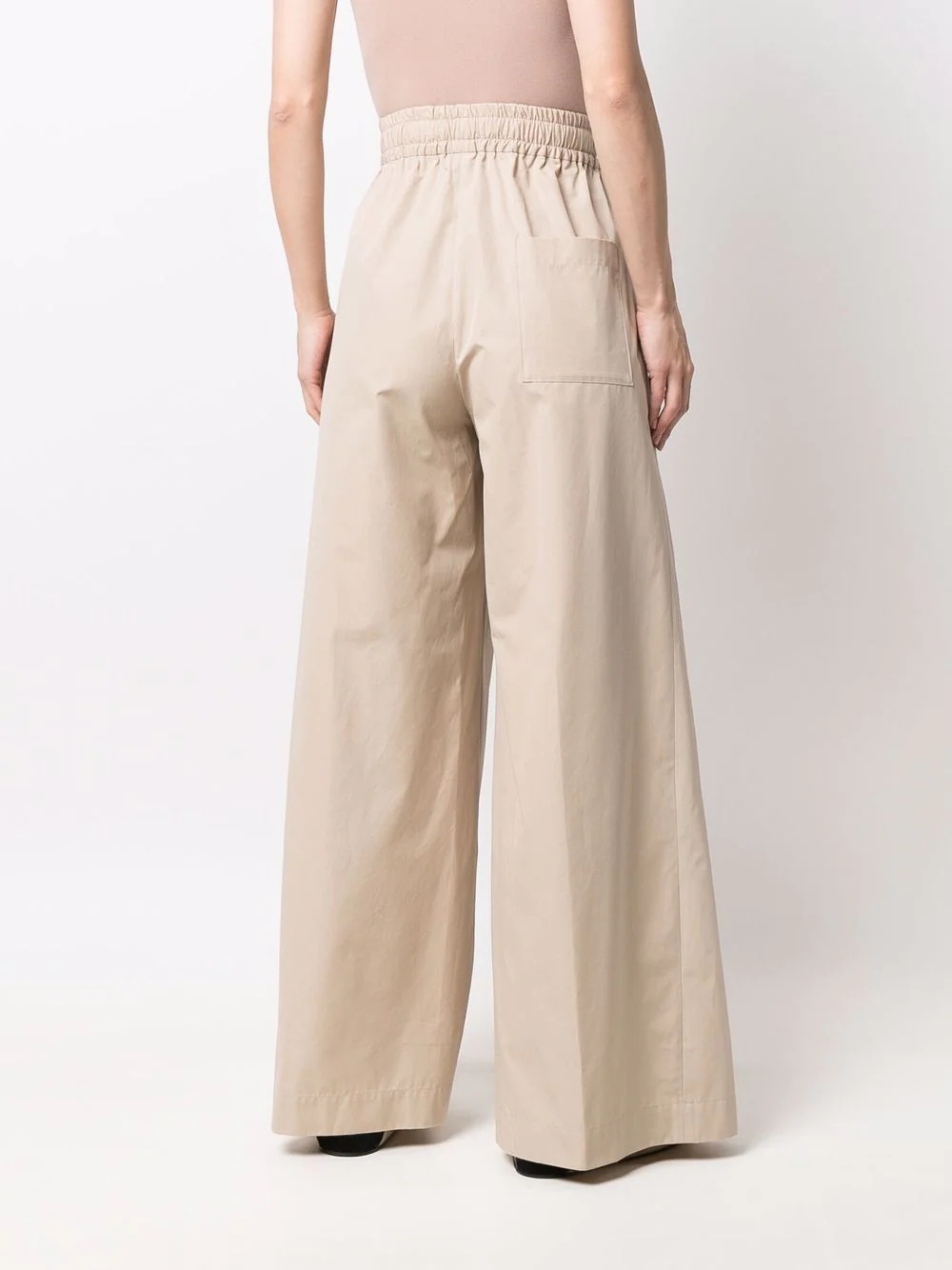 wide-leg flared trousers - 4